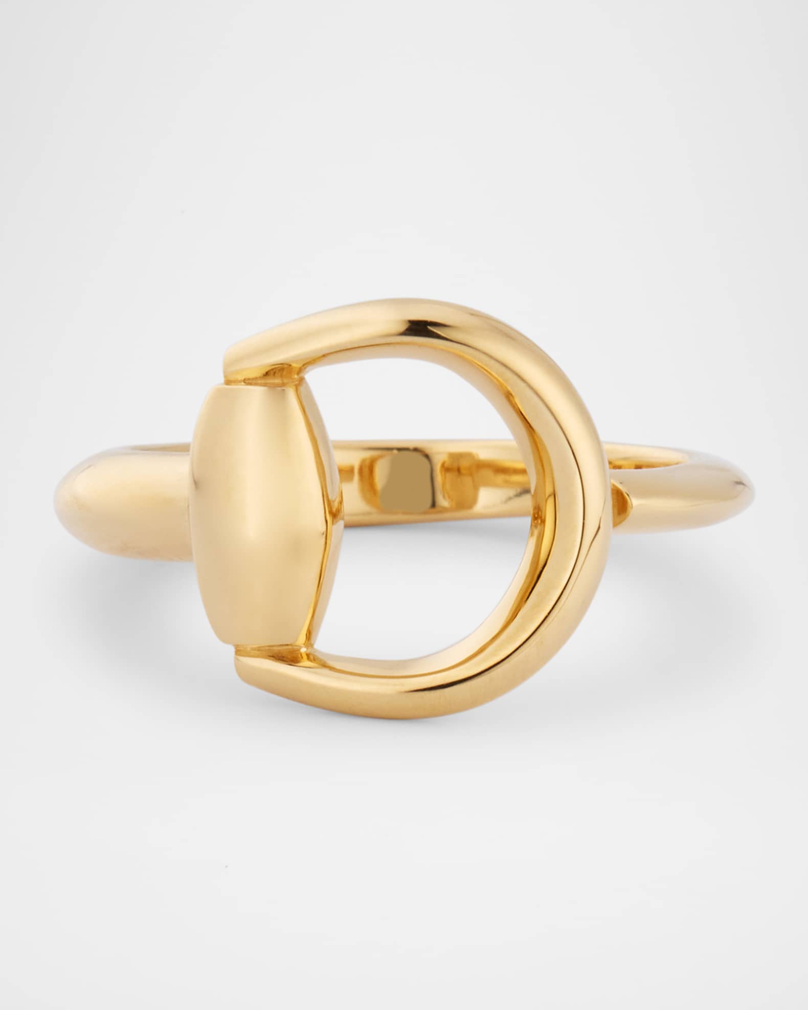 18K Yellow Gold Horsebit Ring, 13mm 0