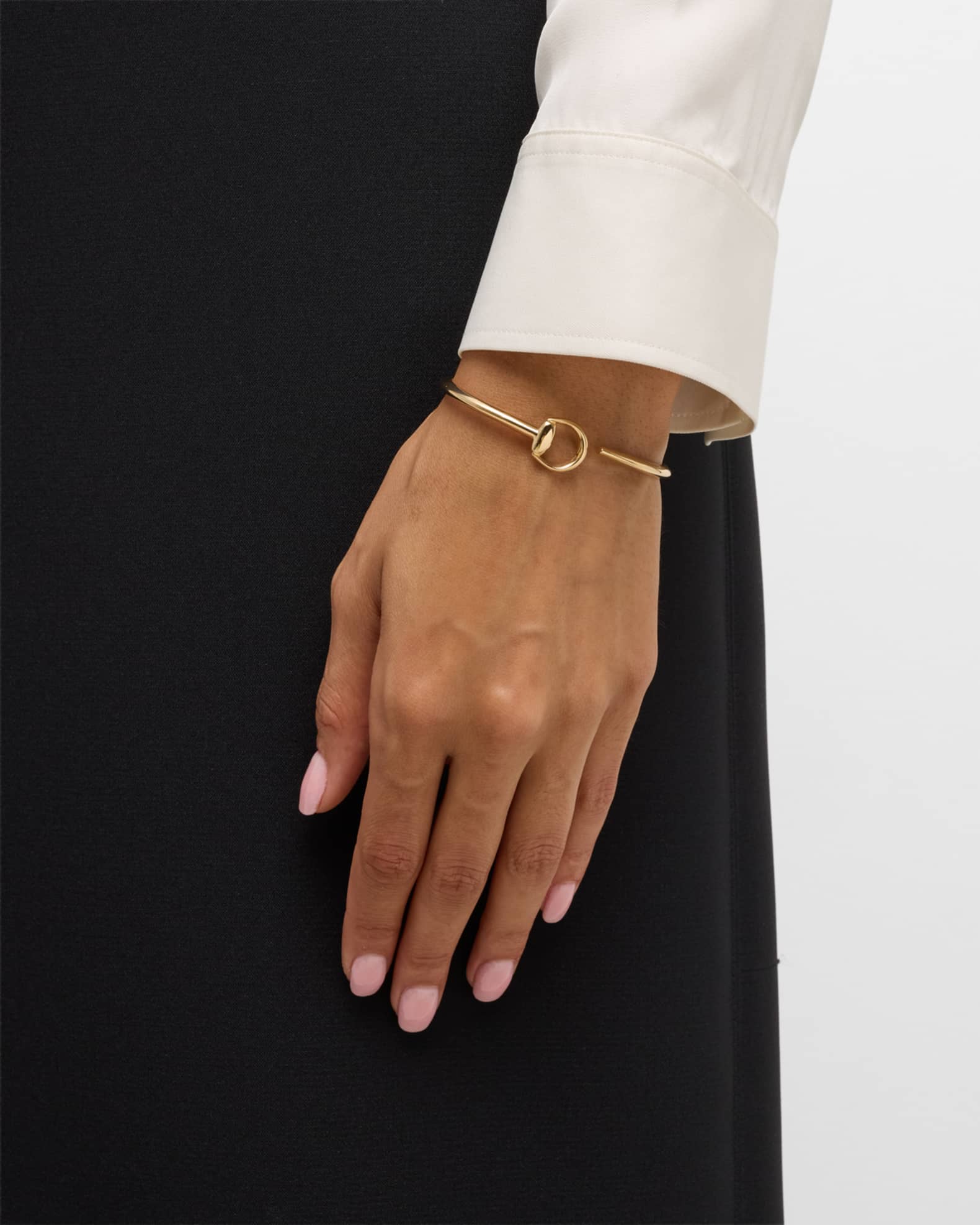 18K Yellow Gold Horsebit Flex Bracelet 14.5mm