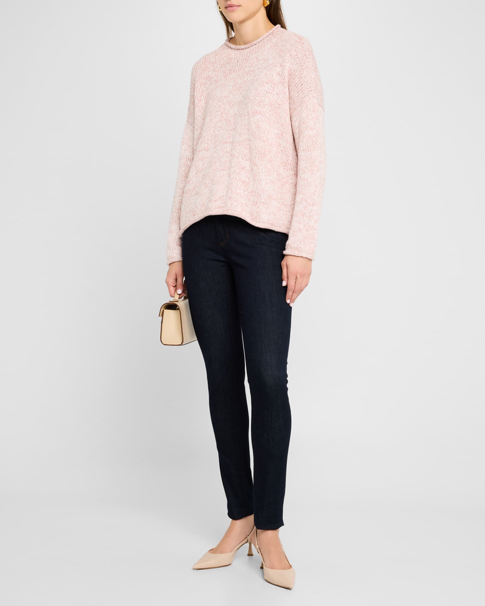 Eileen Fisher Plus Size Funnel Neck Box Top Women s Clothing Opal 1x