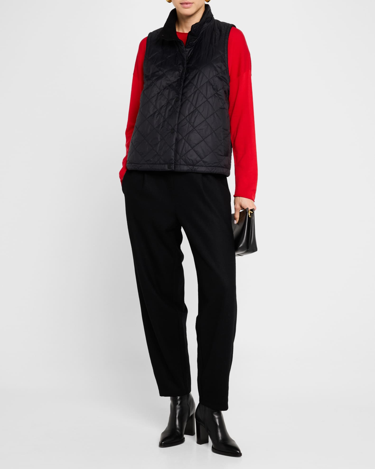 Eileen fisher puffer vest clearance
