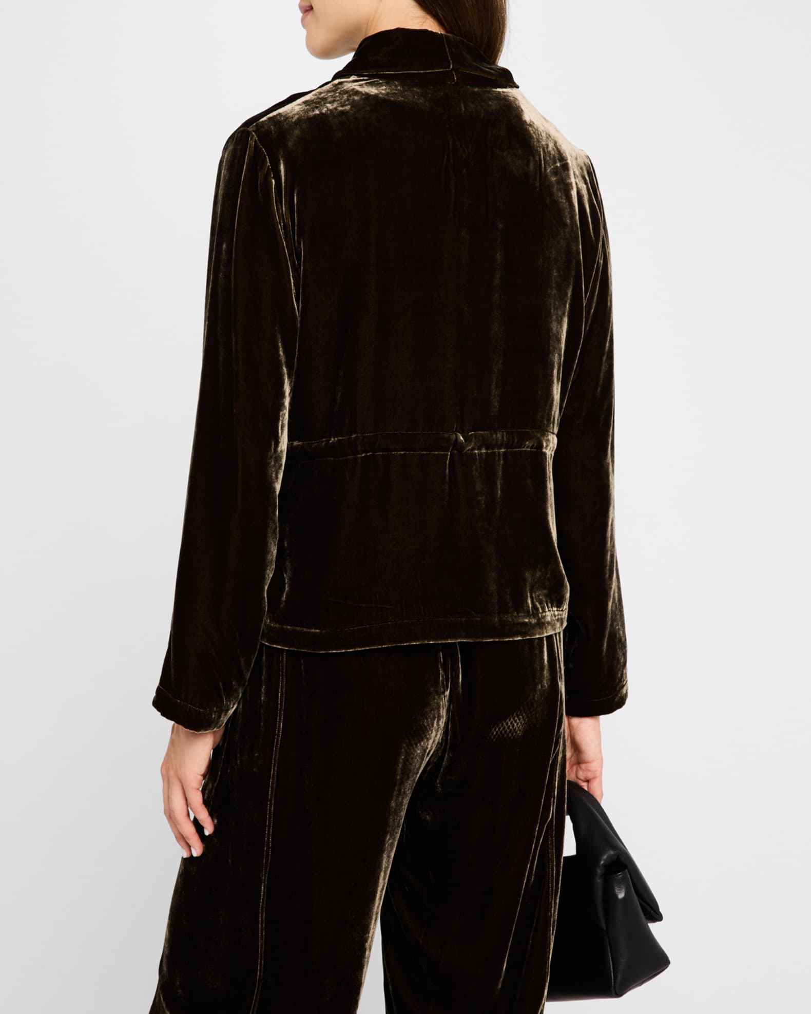 Eileen fisher velvet blazer clearance