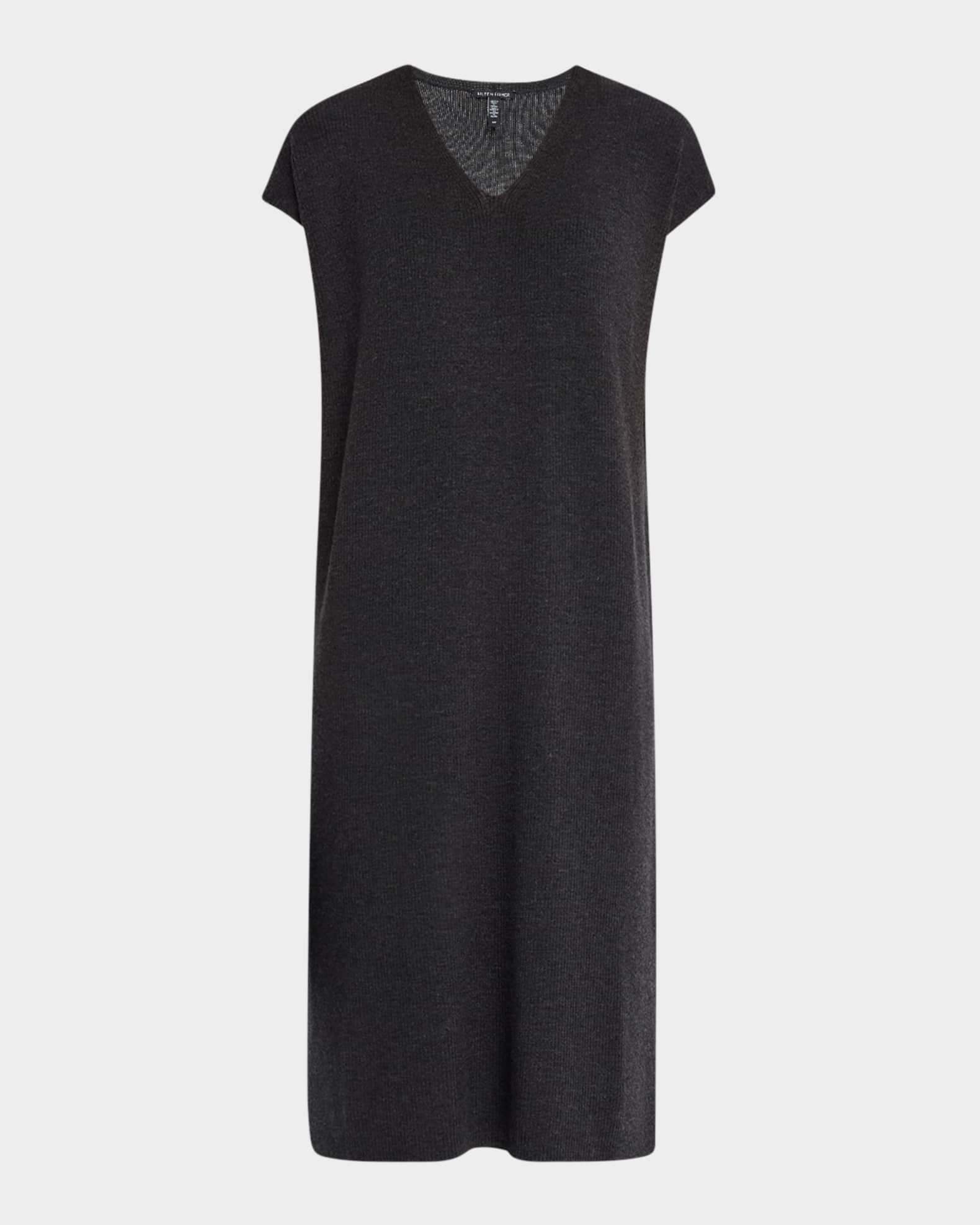 Ribbed Merino Wool Midi Dress 0