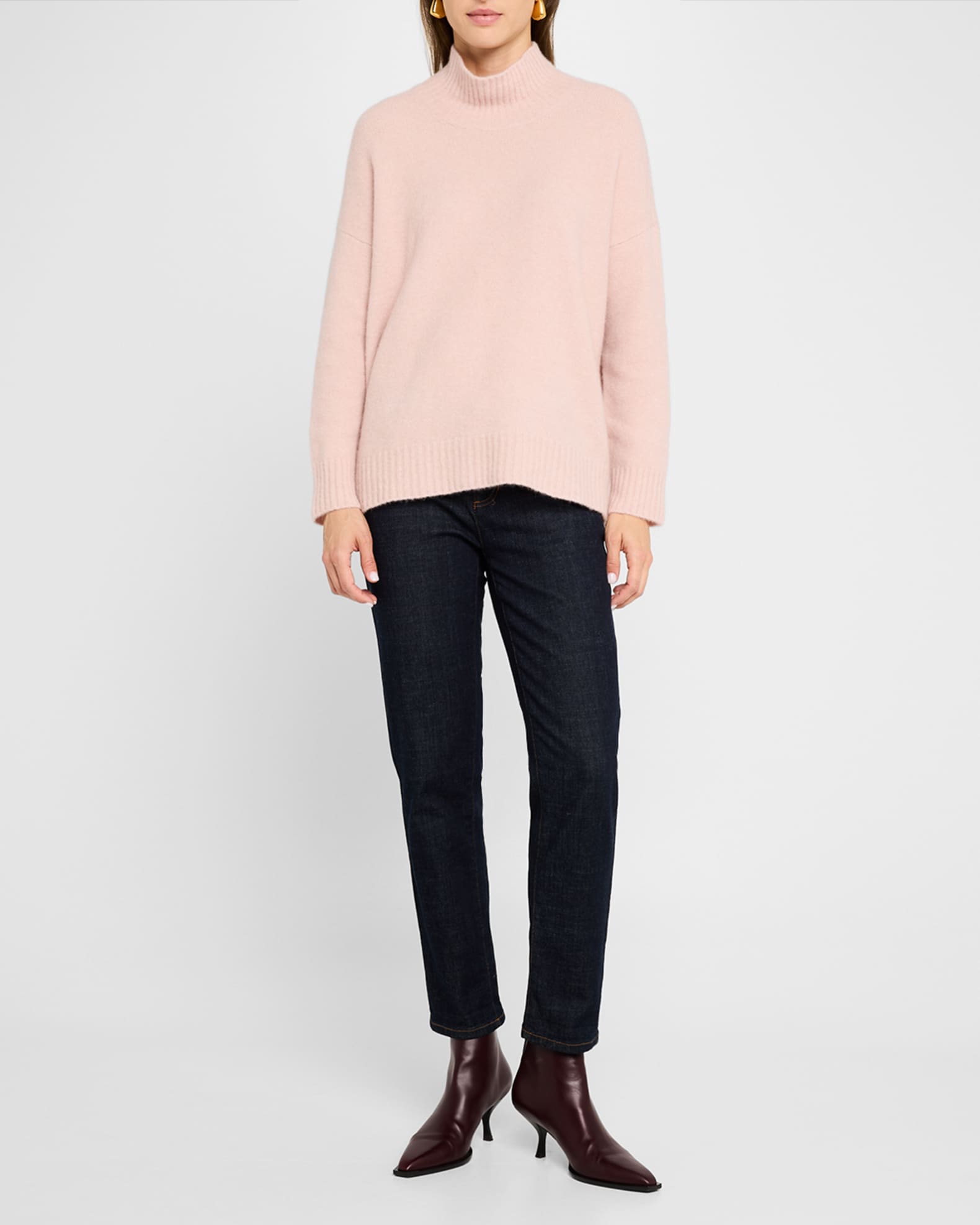 Turtleneck Cashmere-Silk Sweater 1