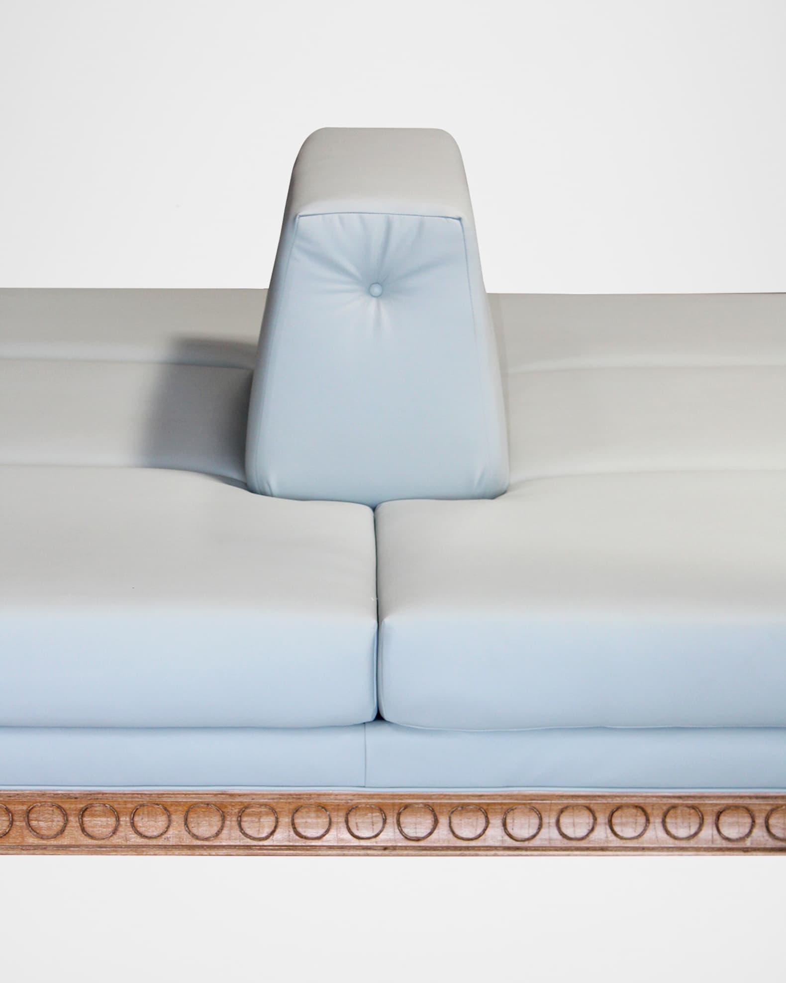 Gemini Vegan Leather Double-Sided Sofa, 98" 1