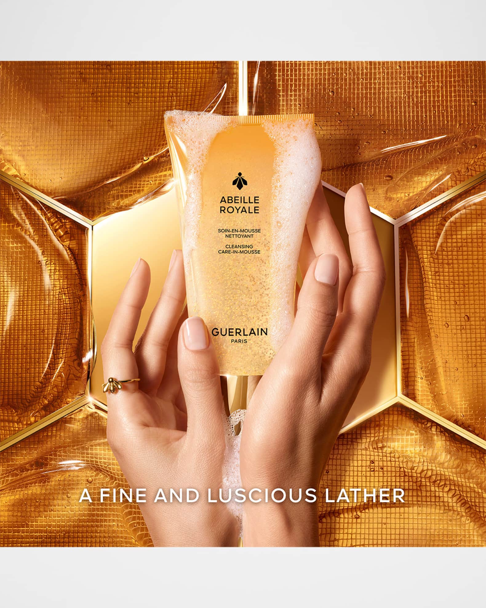 Guerlain Abeille Royale Cleansing Care-in-Mousse Cleanser, 5.9 oz