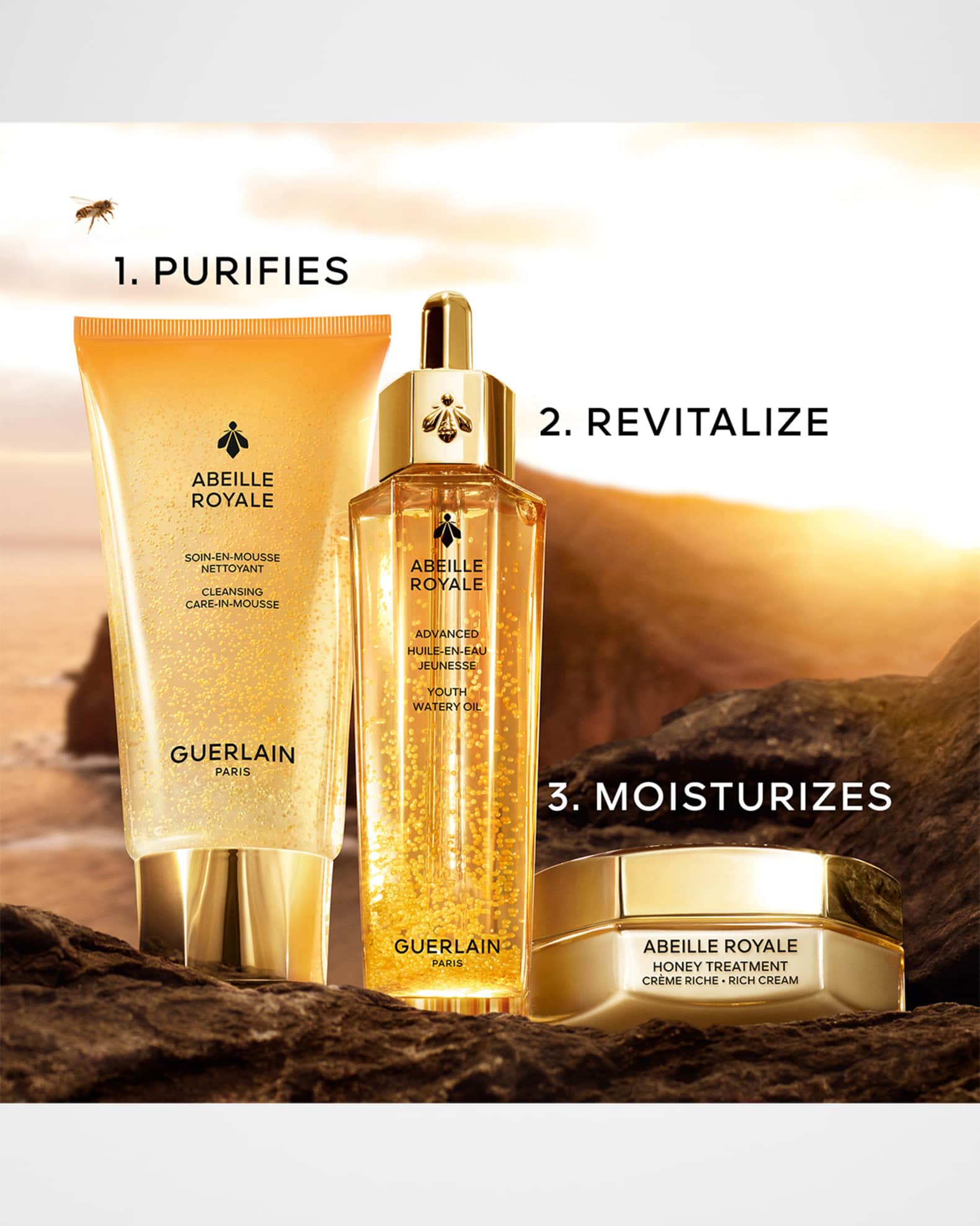 Guerlain Abeille Royale Cleansing Care-in-Mousse Cleanser, 5.9 oz