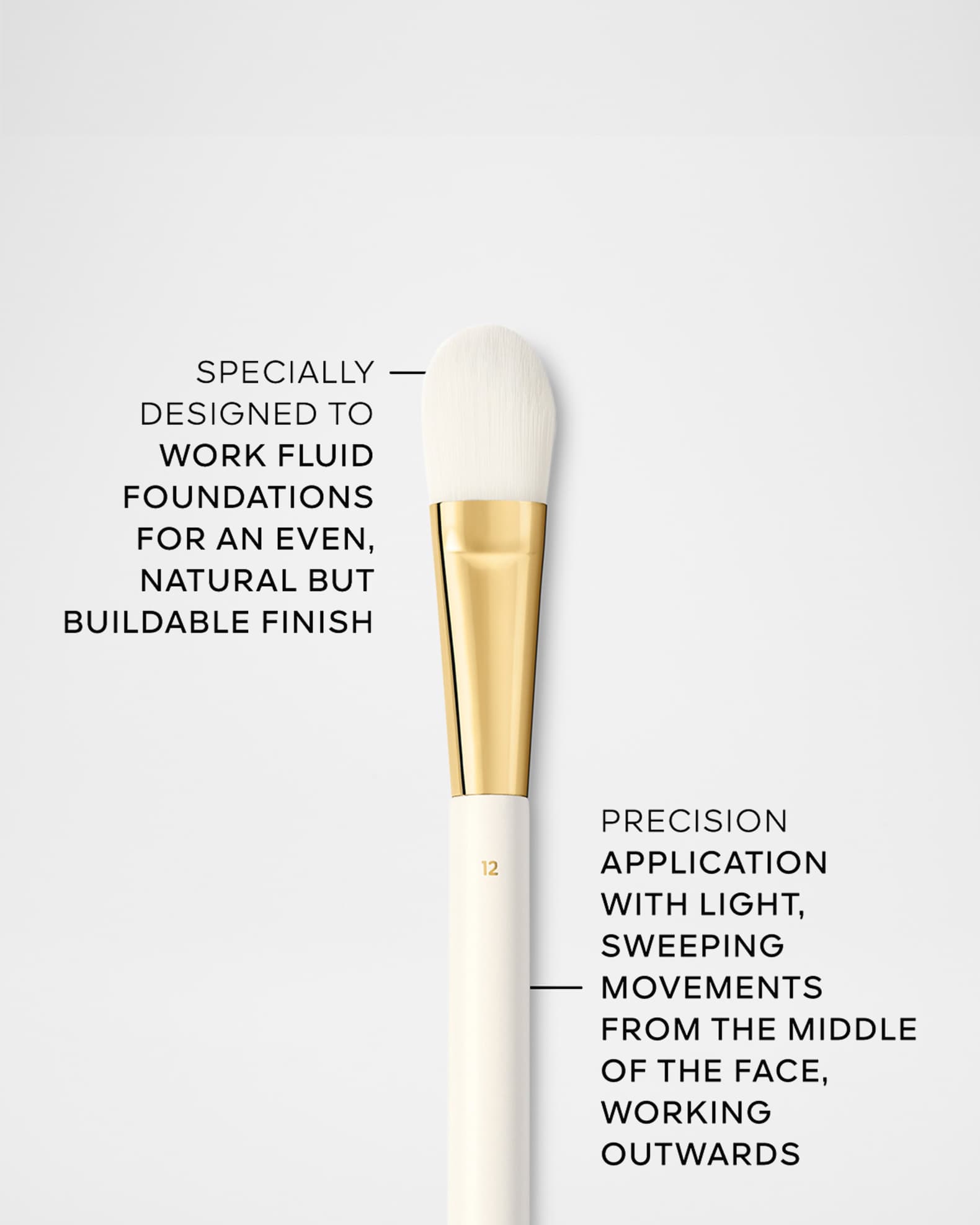 No 12 Fluid Foundation Face Brush 1