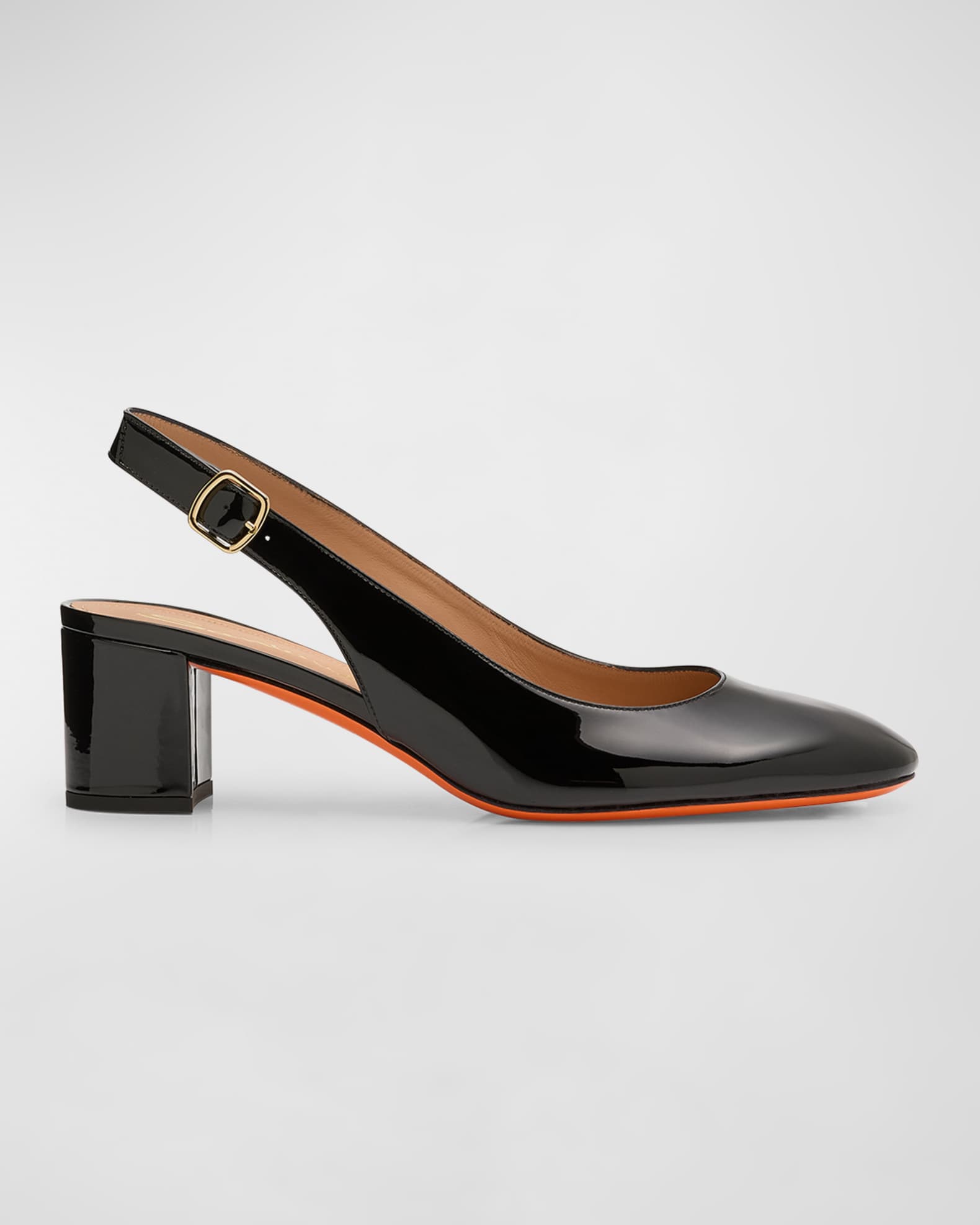 Patent Leather Slingback Pumps 0