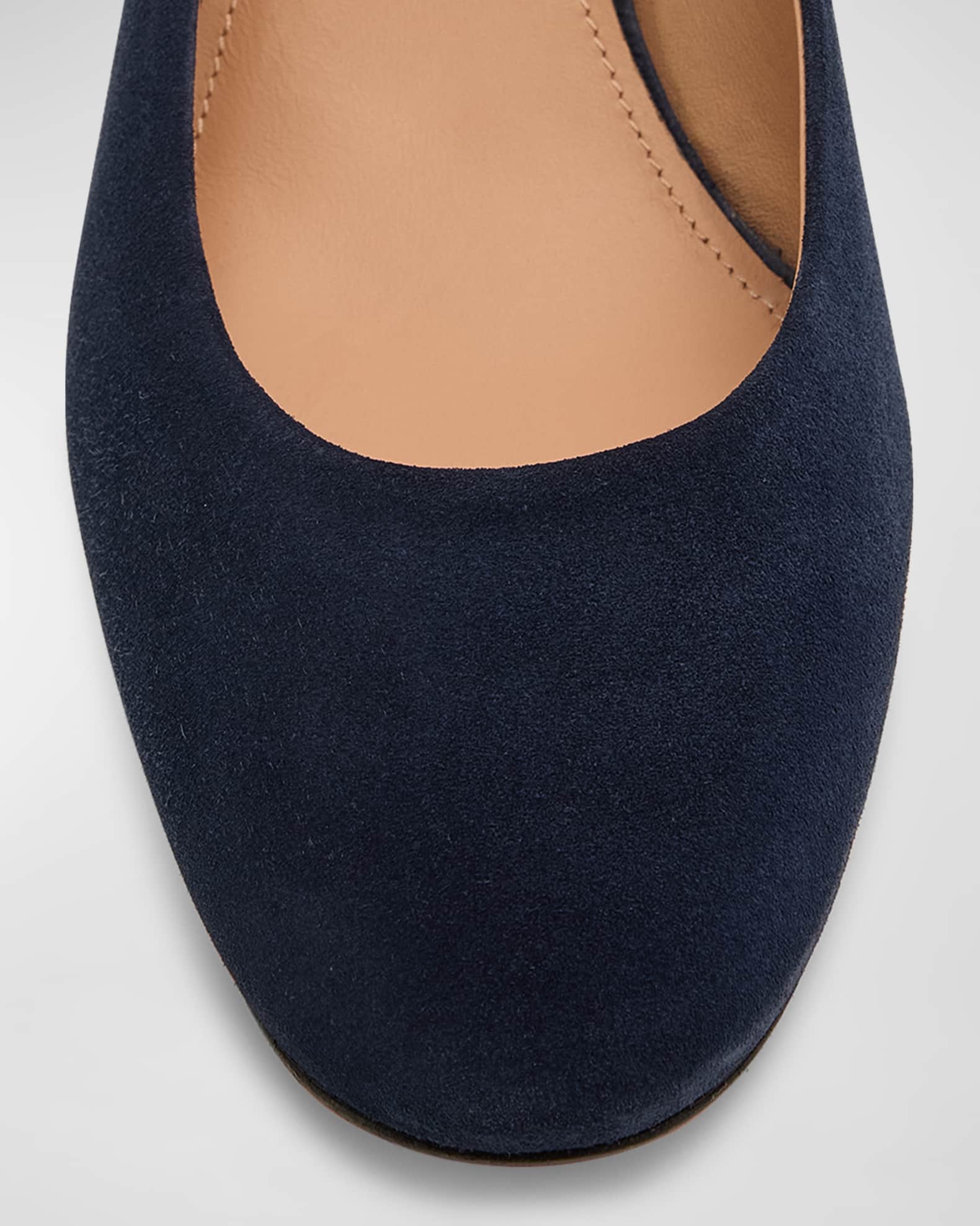 Navy suede block heel pumps best sale