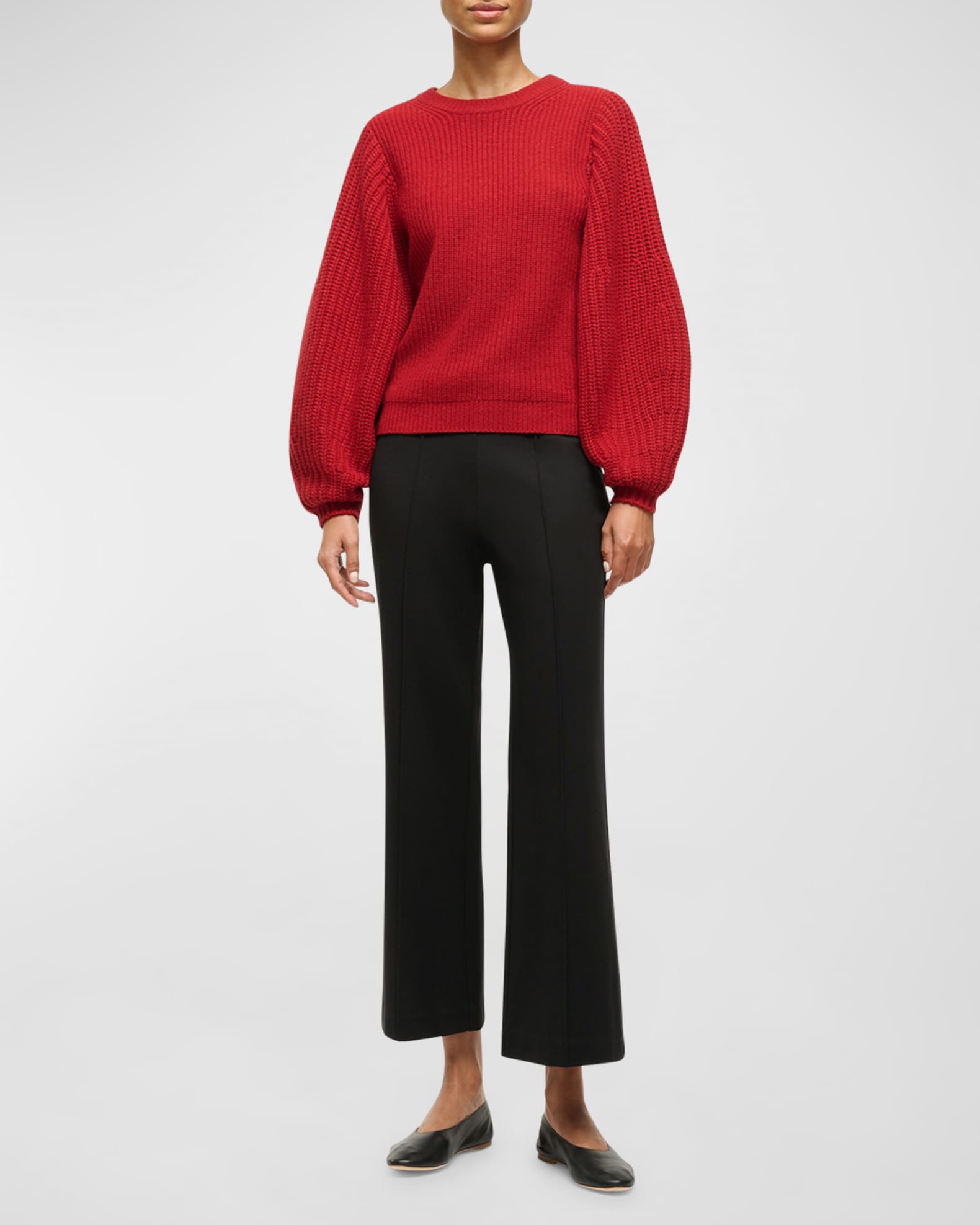 Aura Balloon-Sleeve Sweater 1