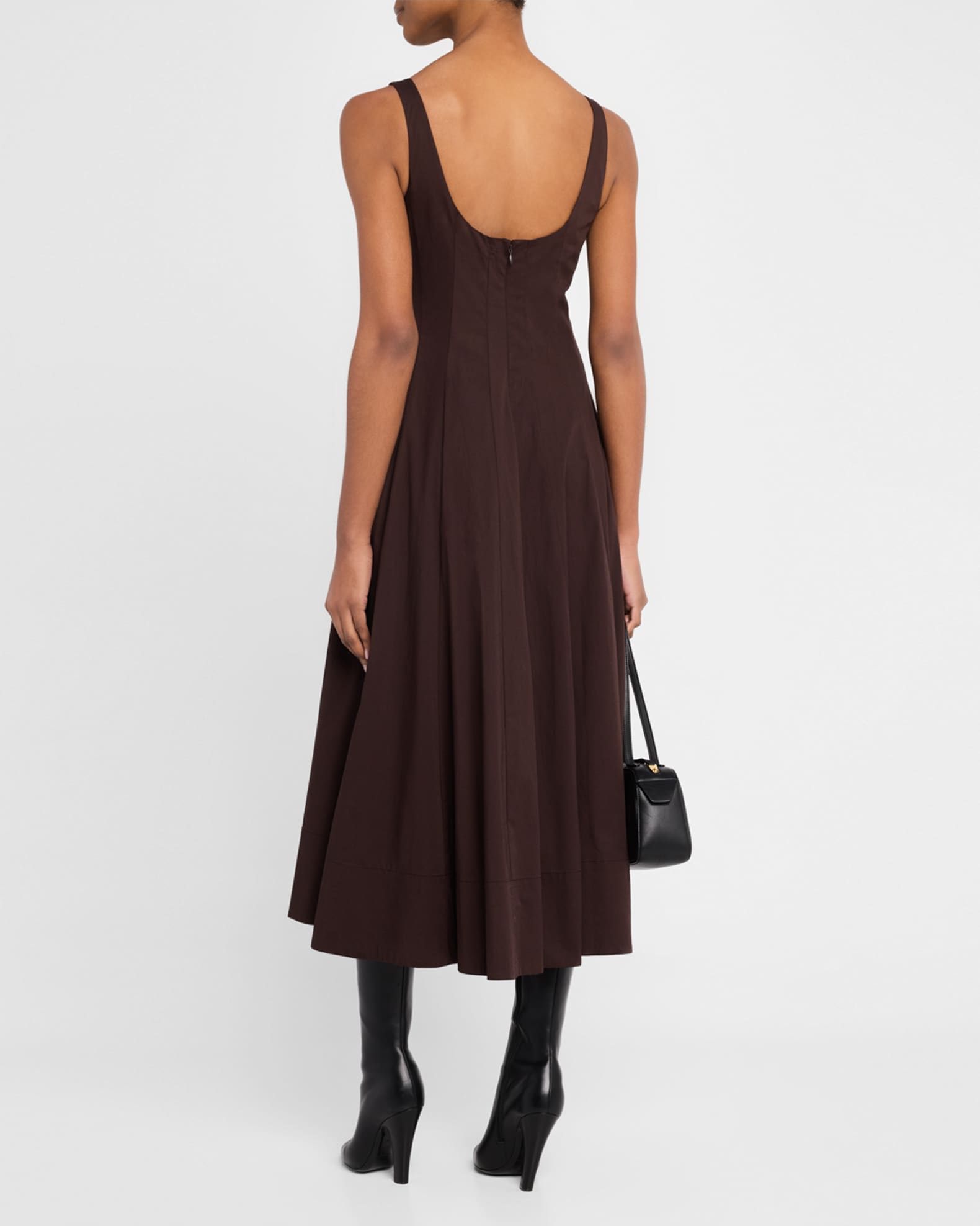 THE HERB PICKER / Short Sleeve Poplin Dress - Long main image 1