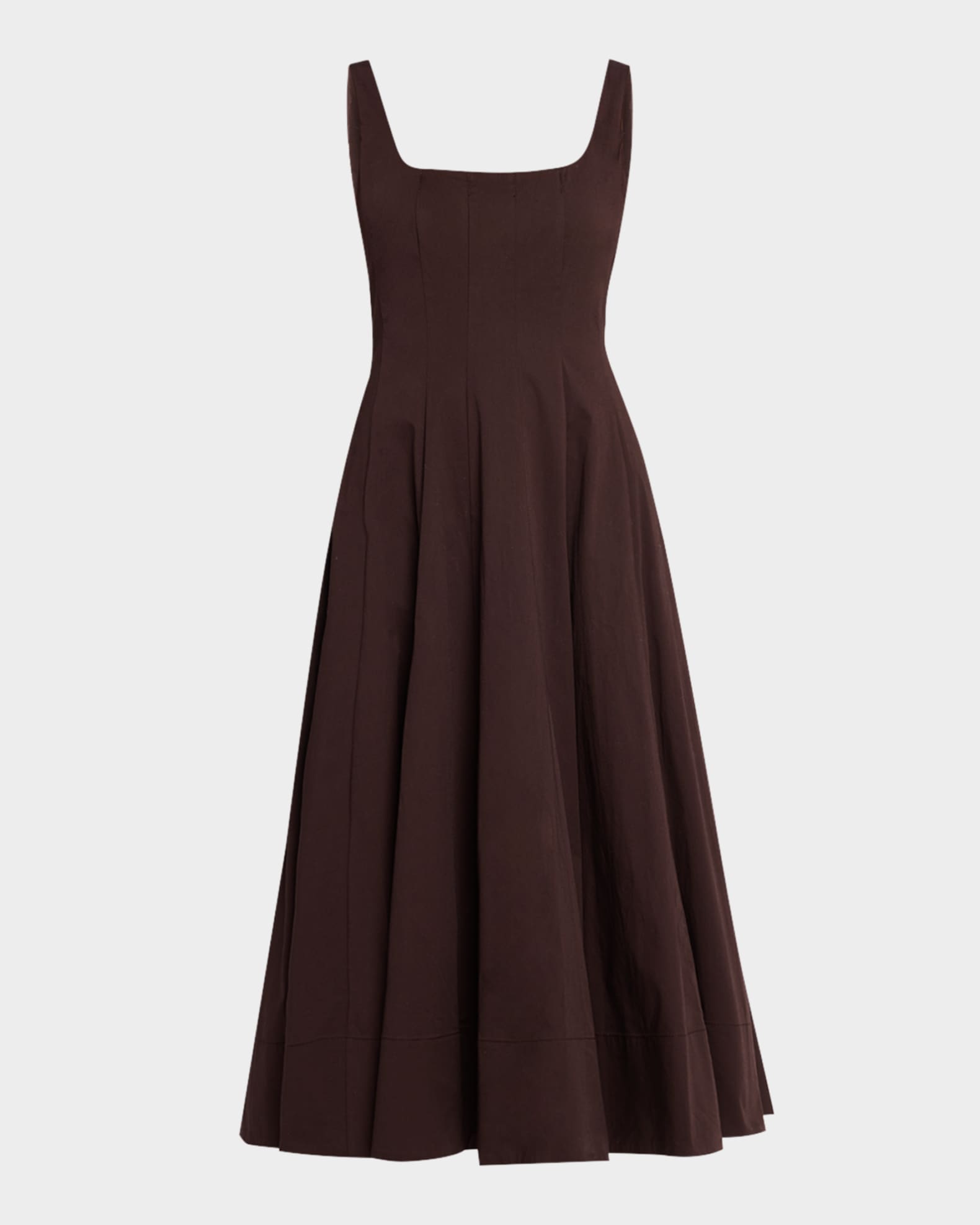 Staud Wells Midi Dress Eart Earth