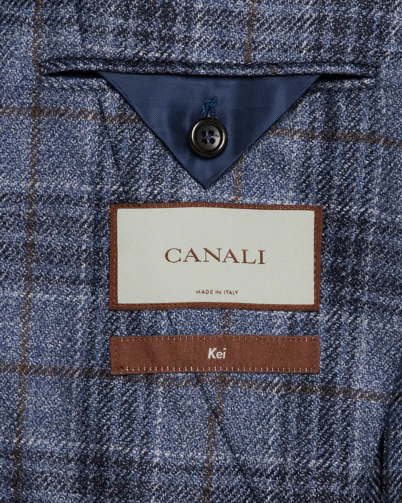 Canali Men's Wool-Silk Check Sport Coat Neiman Marcus