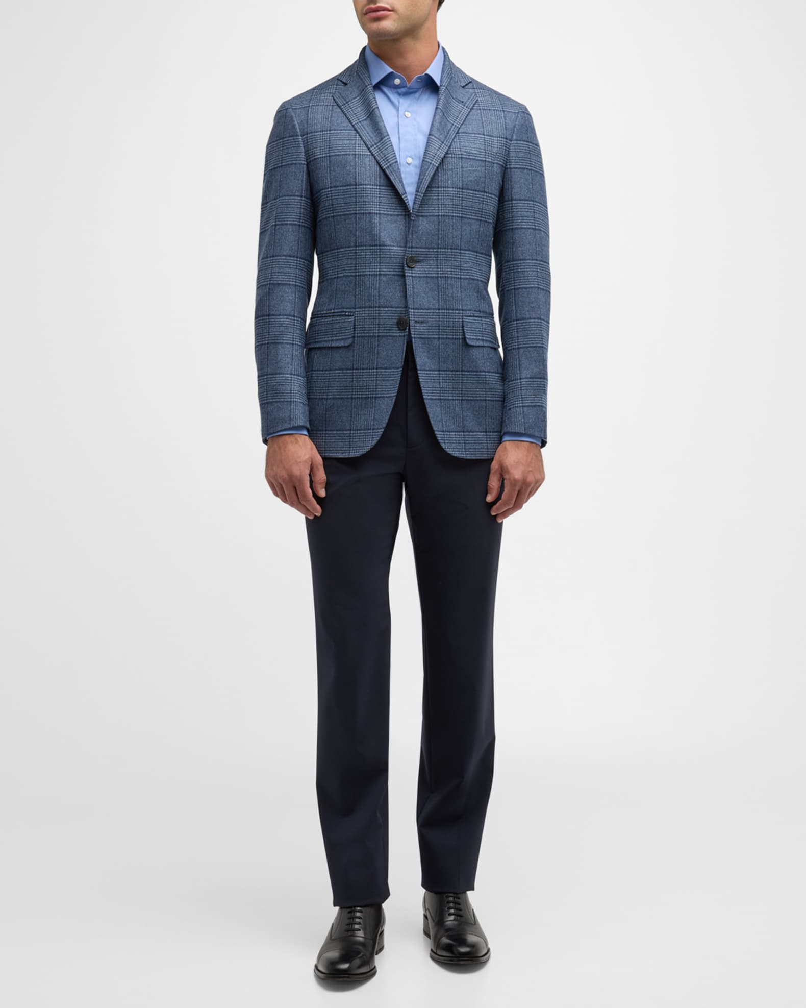 Men's Large Plaid Sport Coat 1