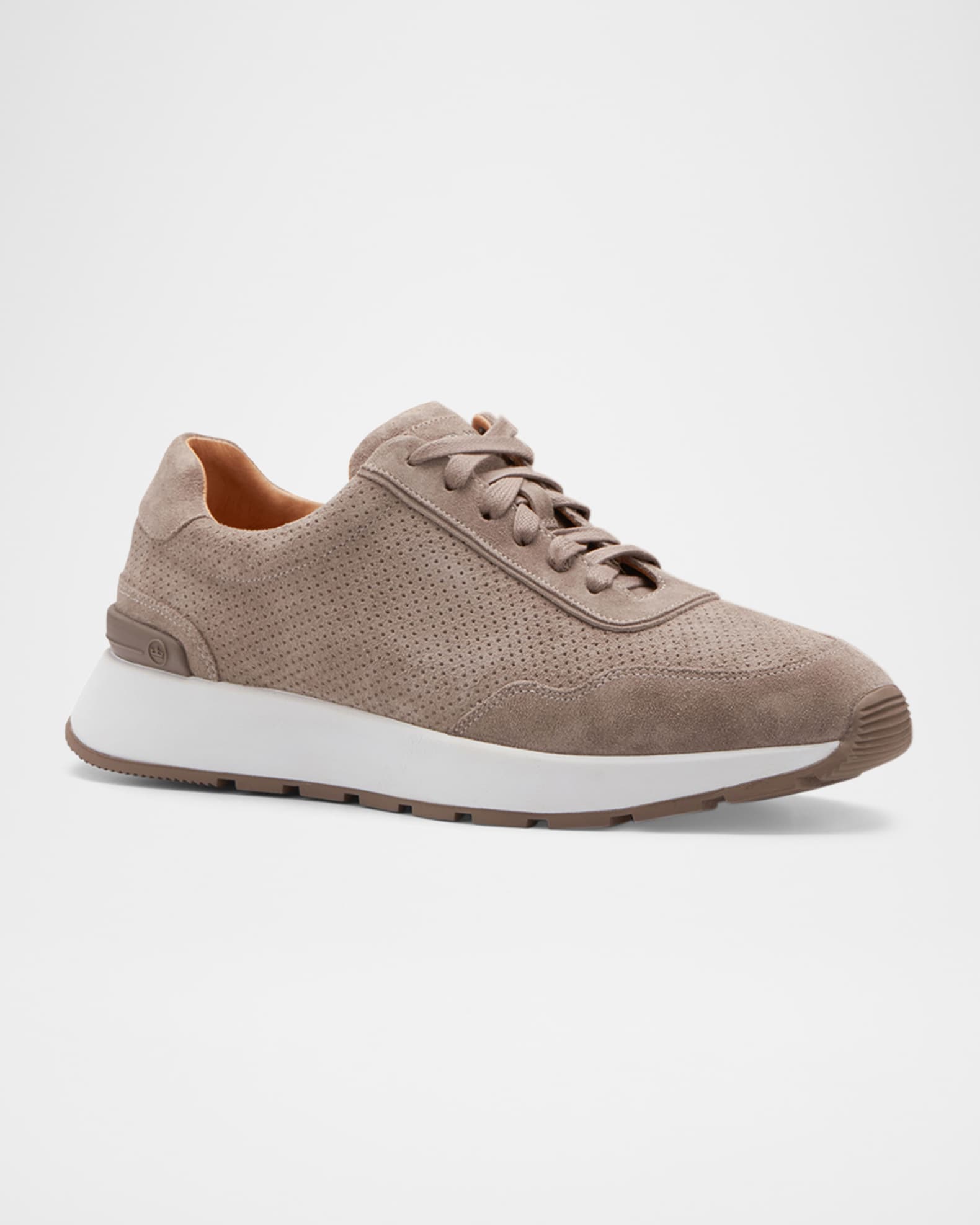 Men's Wayfare Perforated Suede Runner Sneakers 0