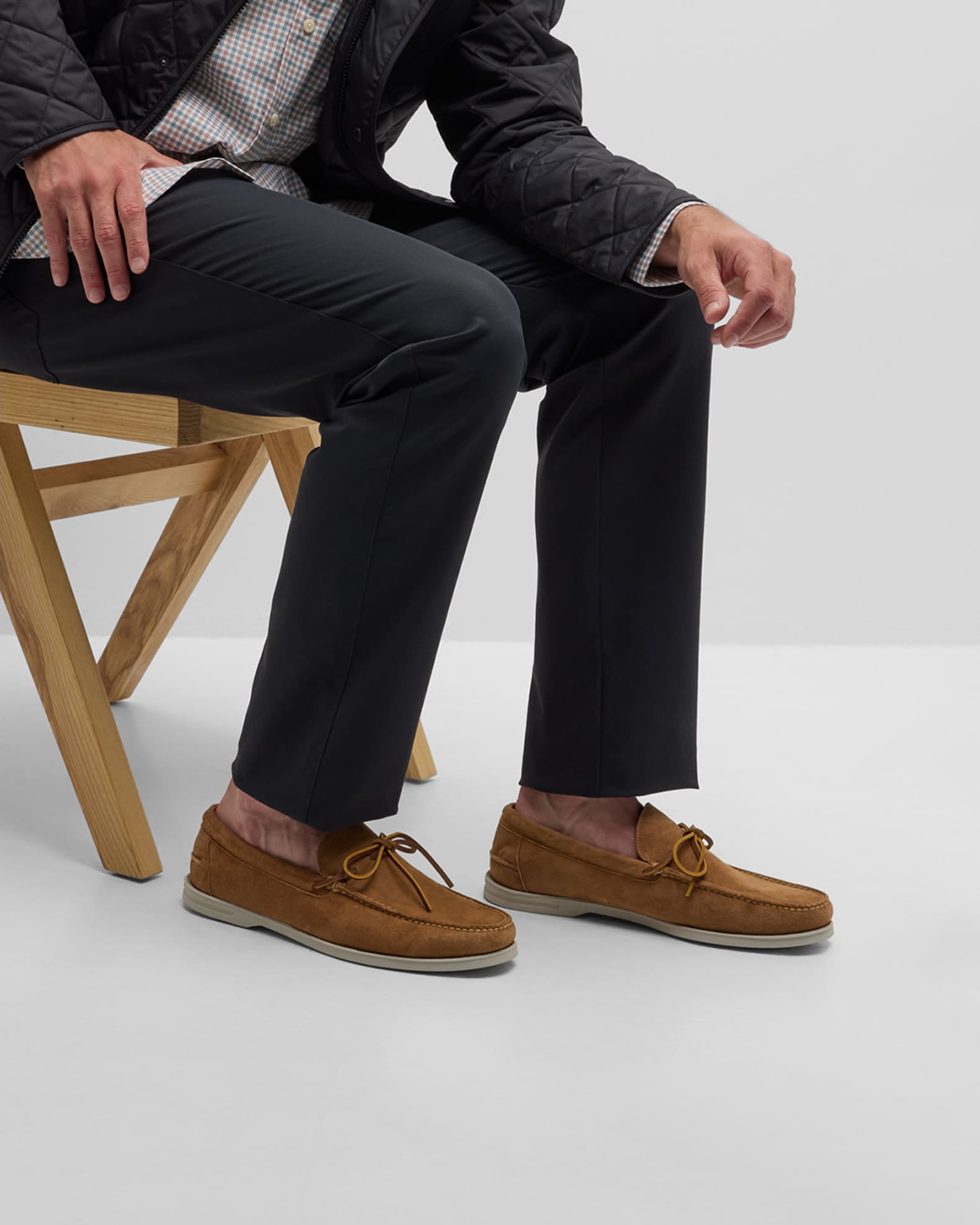 Men s Excursionist Suede Boat Loafers