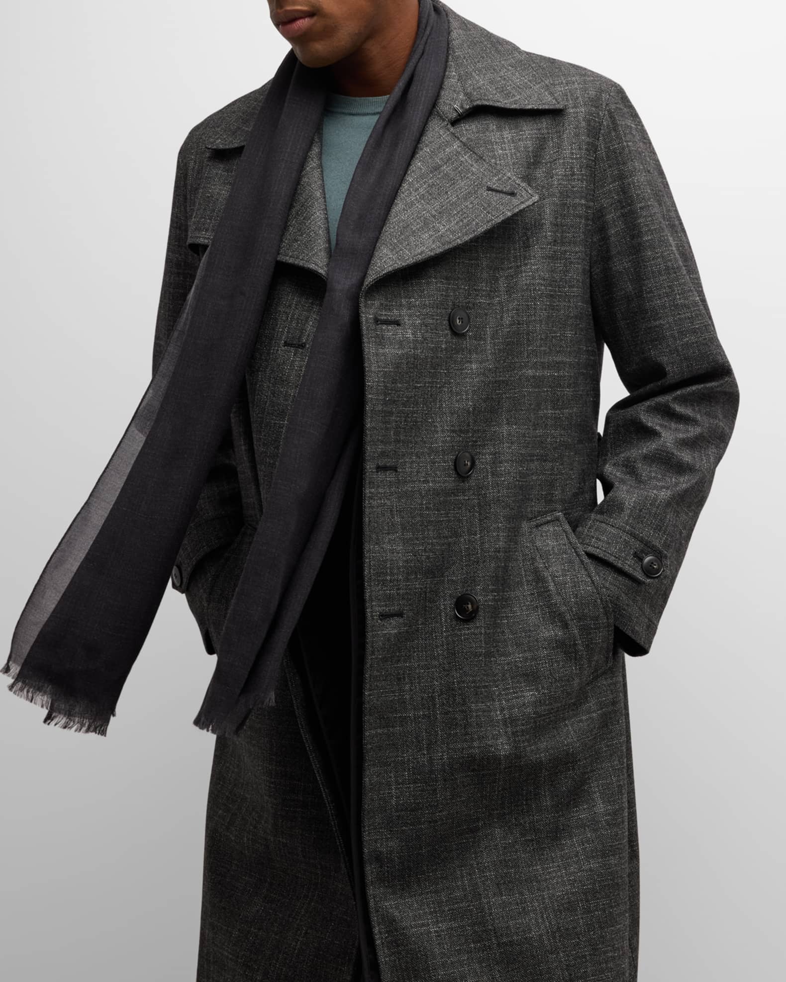 Men's 90th Anniversary Melange Cashmere Scarf 1