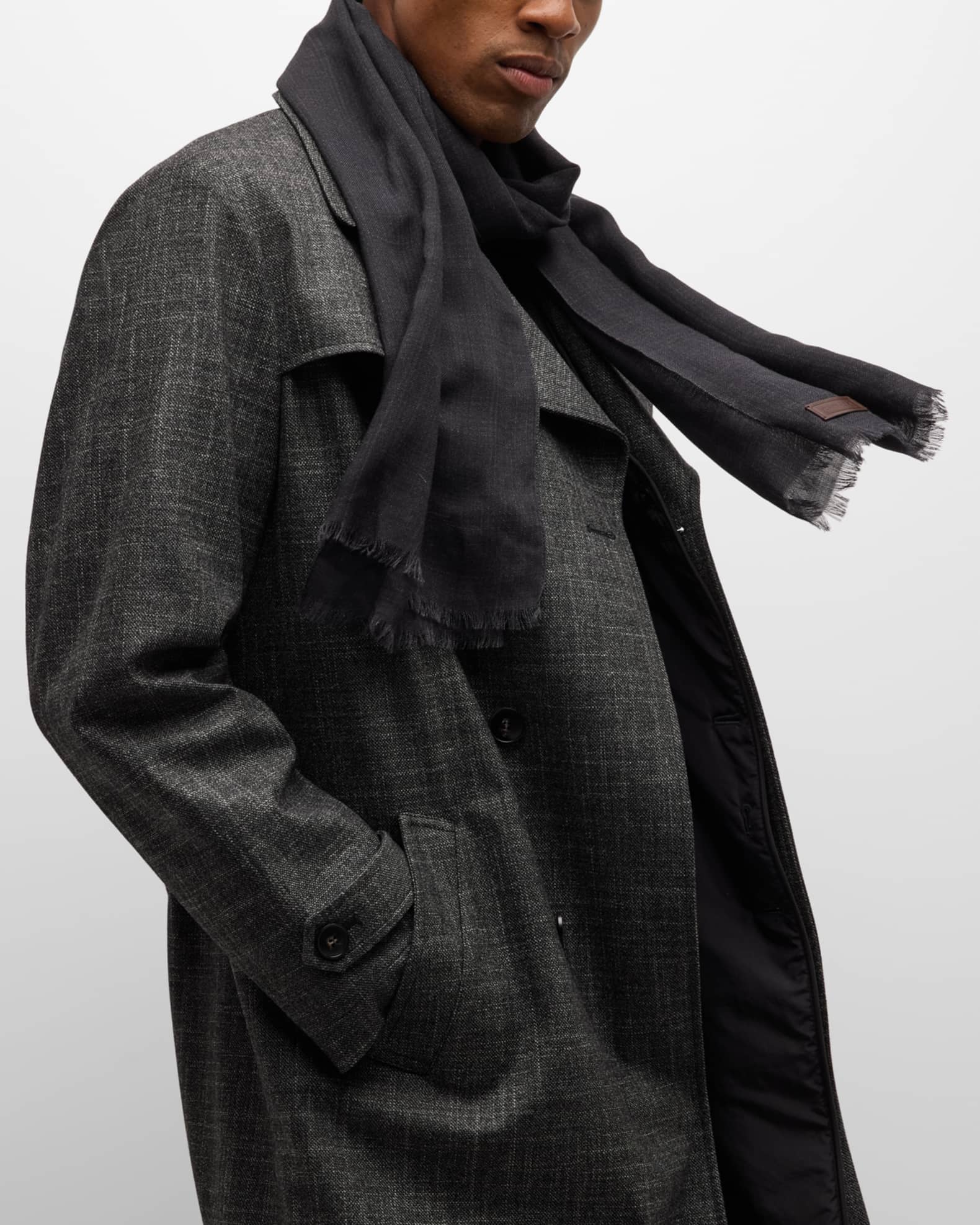 Men's 90th Anniversary Melange Cashmere Scarf 0