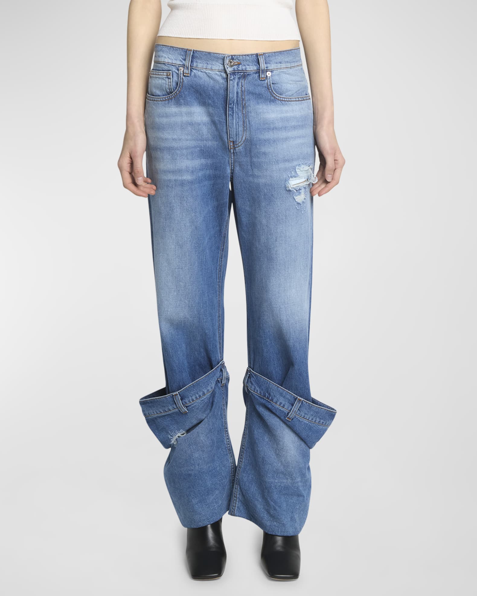 BUCKET DENIM JEANS in blue | JW Anderson US