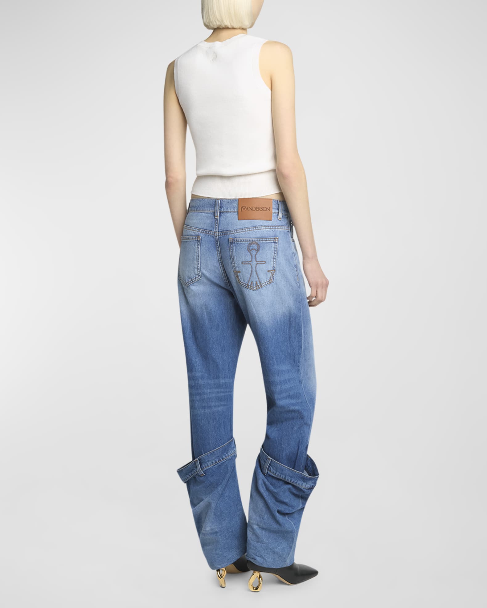 BUCKET DENIM JEANS in black | JW Anderson US