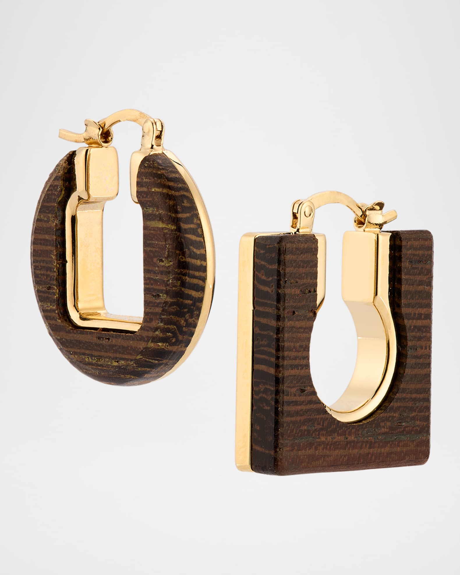 Jacquemus Les Boucles Rond Carre Earrings | Neiman Marcus