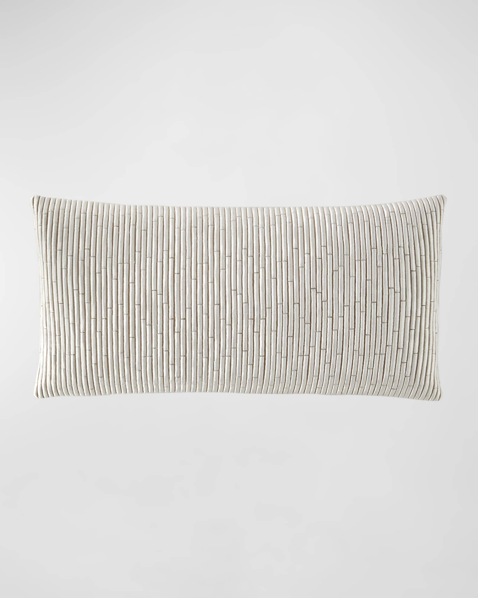 Embroidered Block Decorative Pillow 0