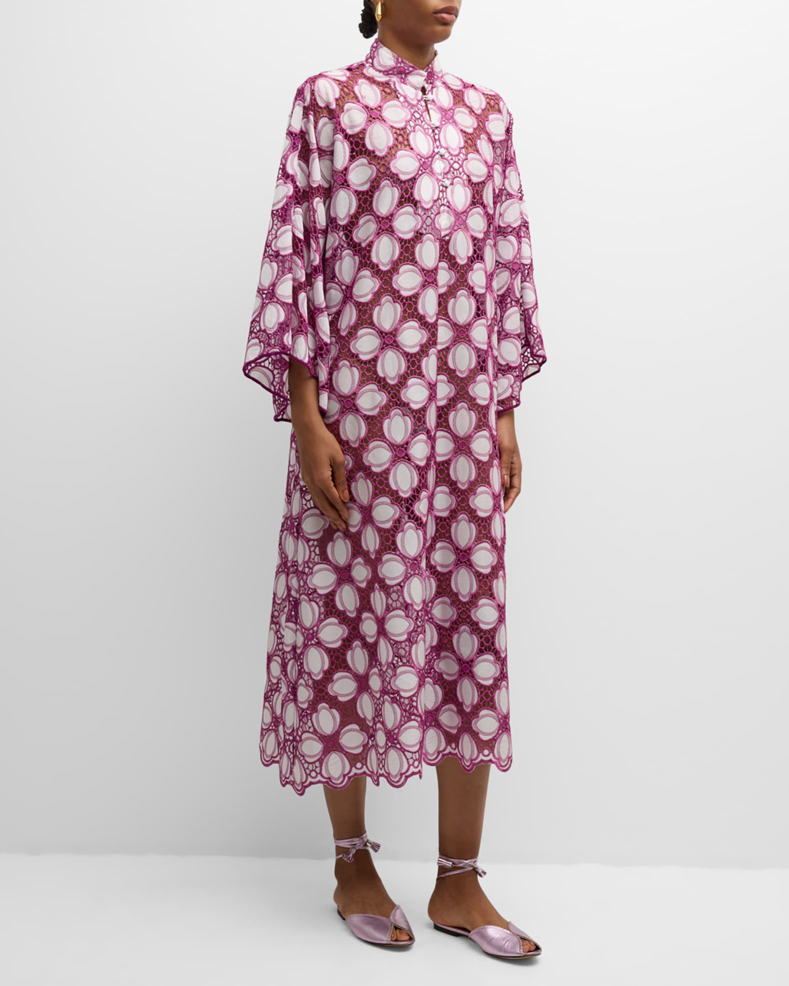 La Vie Style House Floral Linen Everyday Dress Floral Off White One Size Shopbop