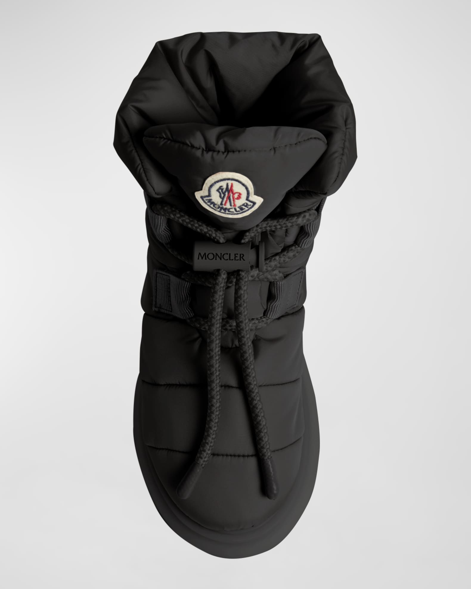 Moncler Gaia Nylon Lace-Up Snow Boots | Neiman Marcus