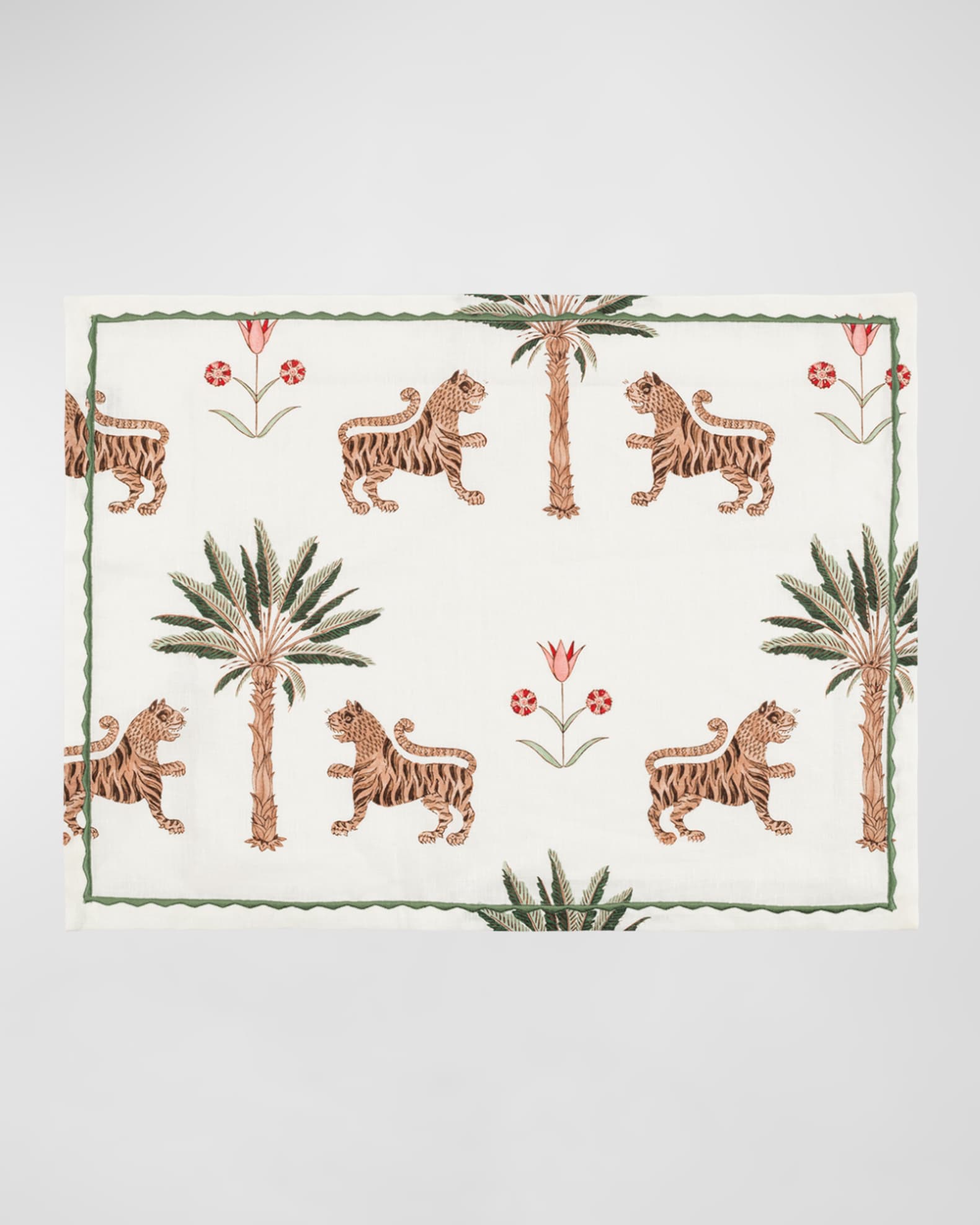 Matouk Schumacher Tiger Palm Placemats, Set of 4 Neiman Marcus