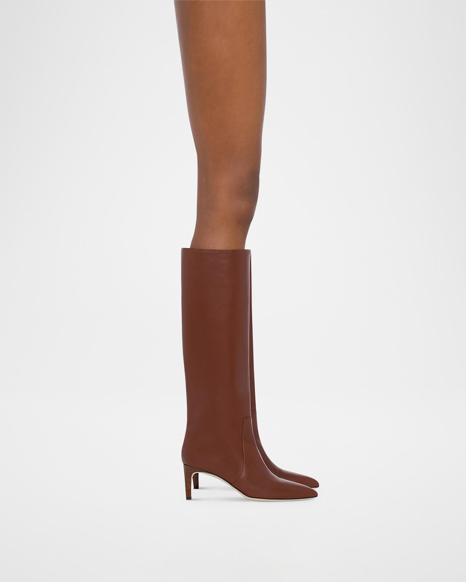 Paris Texas Knee-High Leather Stiletto Boots | Neiman Marcus
