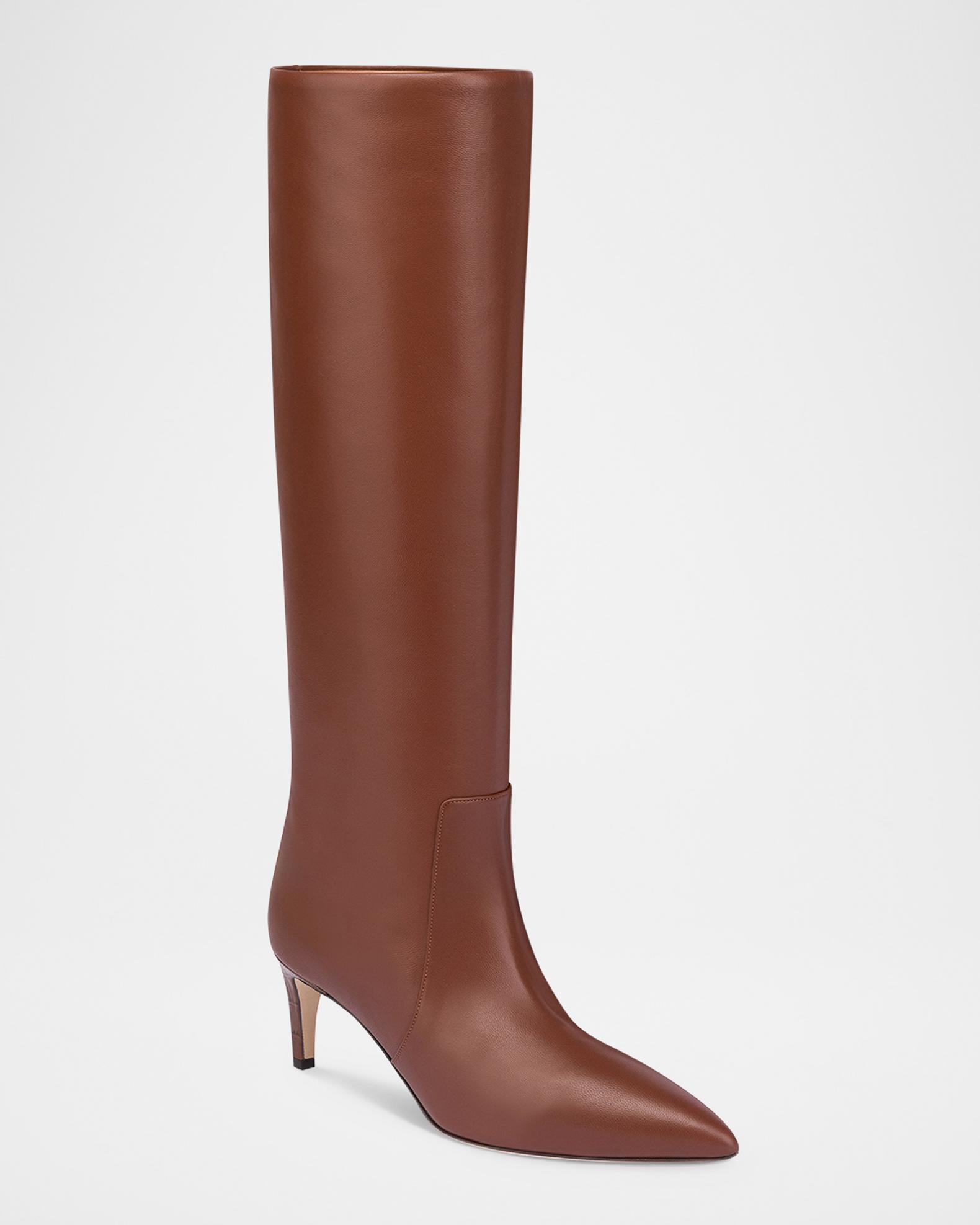 Paris Texas Knee-High Leather Stiletto Boots | Neiman Marcus