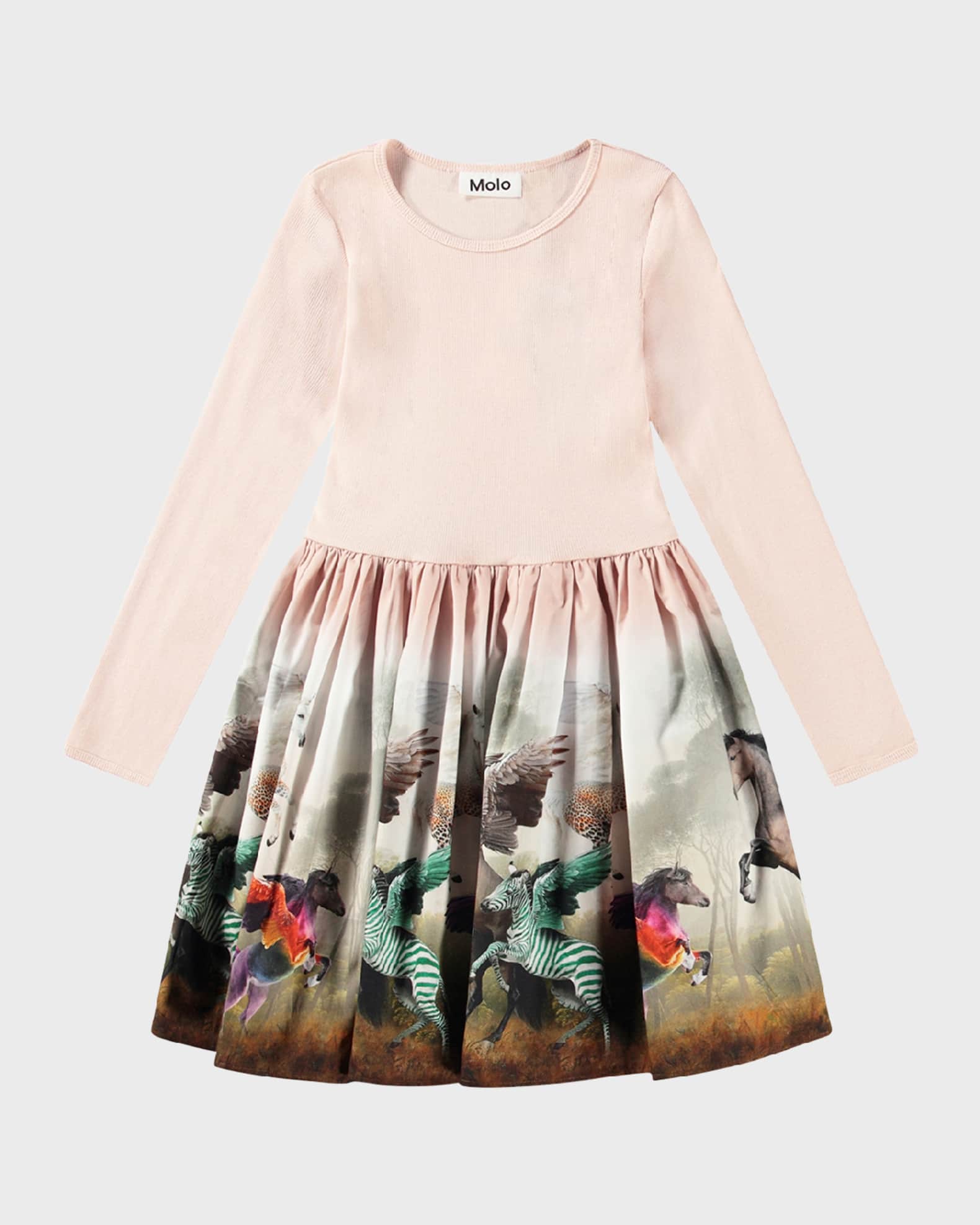 Girl's Casie Combo Graphic Dress 0