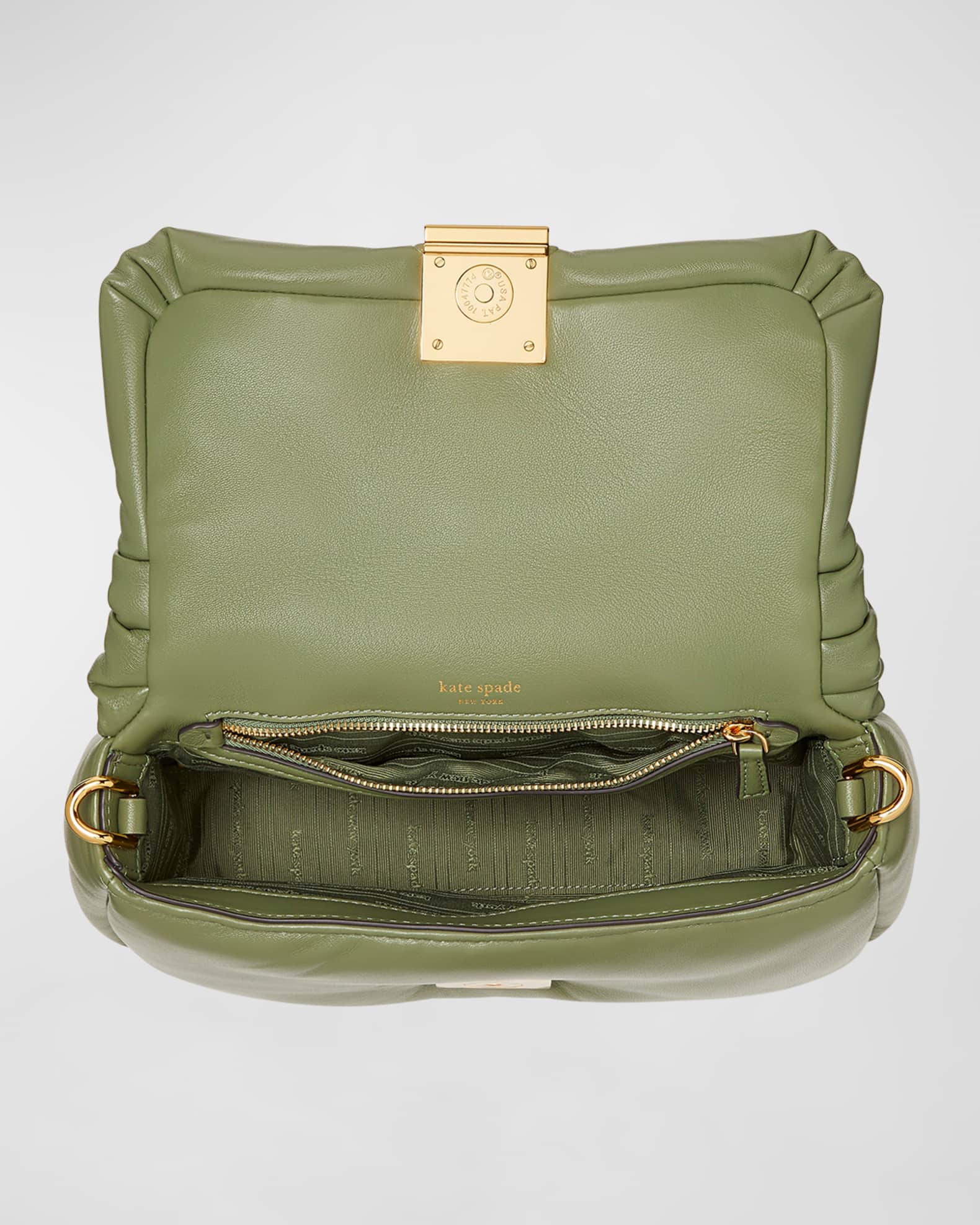 dakota puffy smooth leather crossbody bag