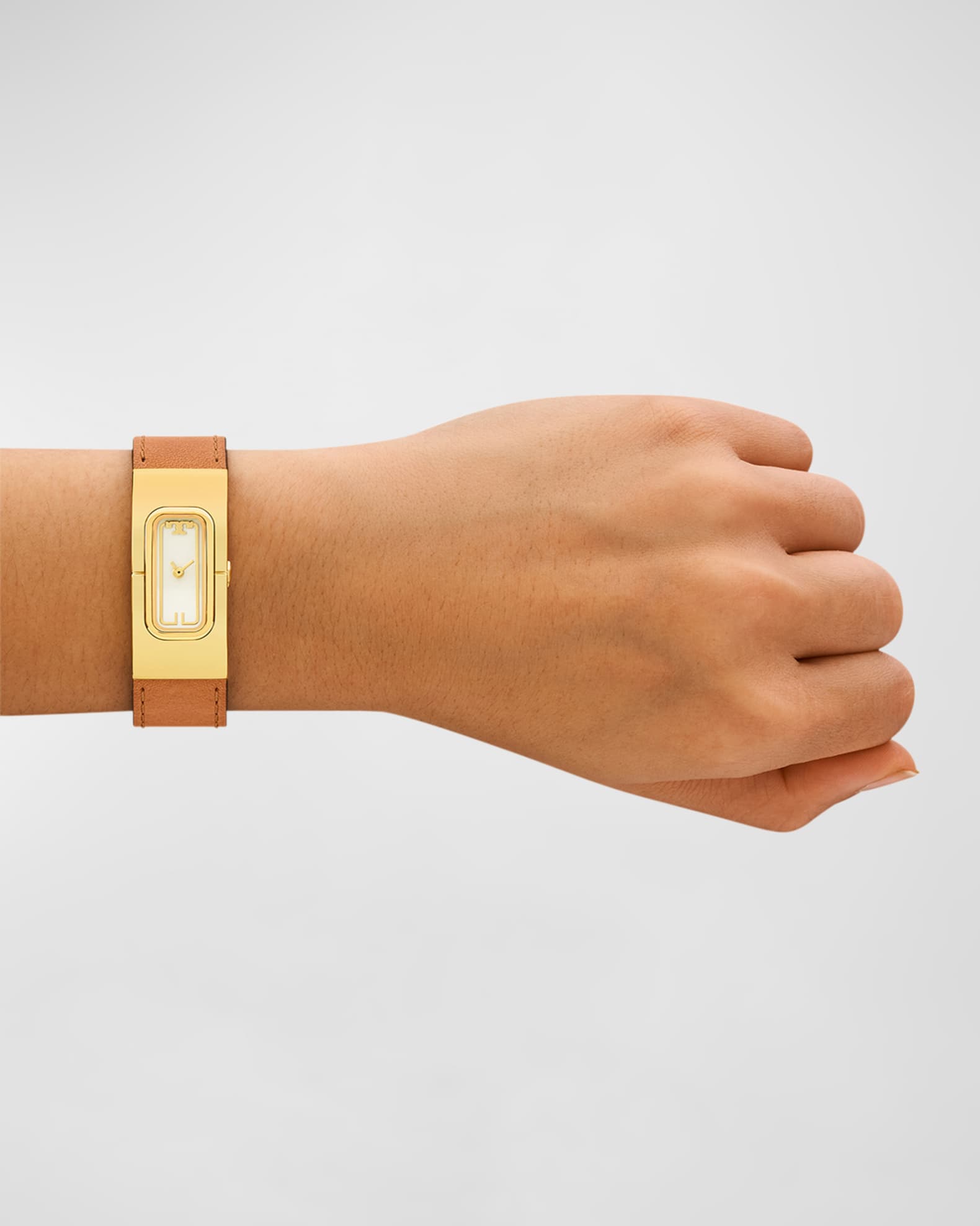 Tory Burch T Watch with Reversible Leather and Gold Tone