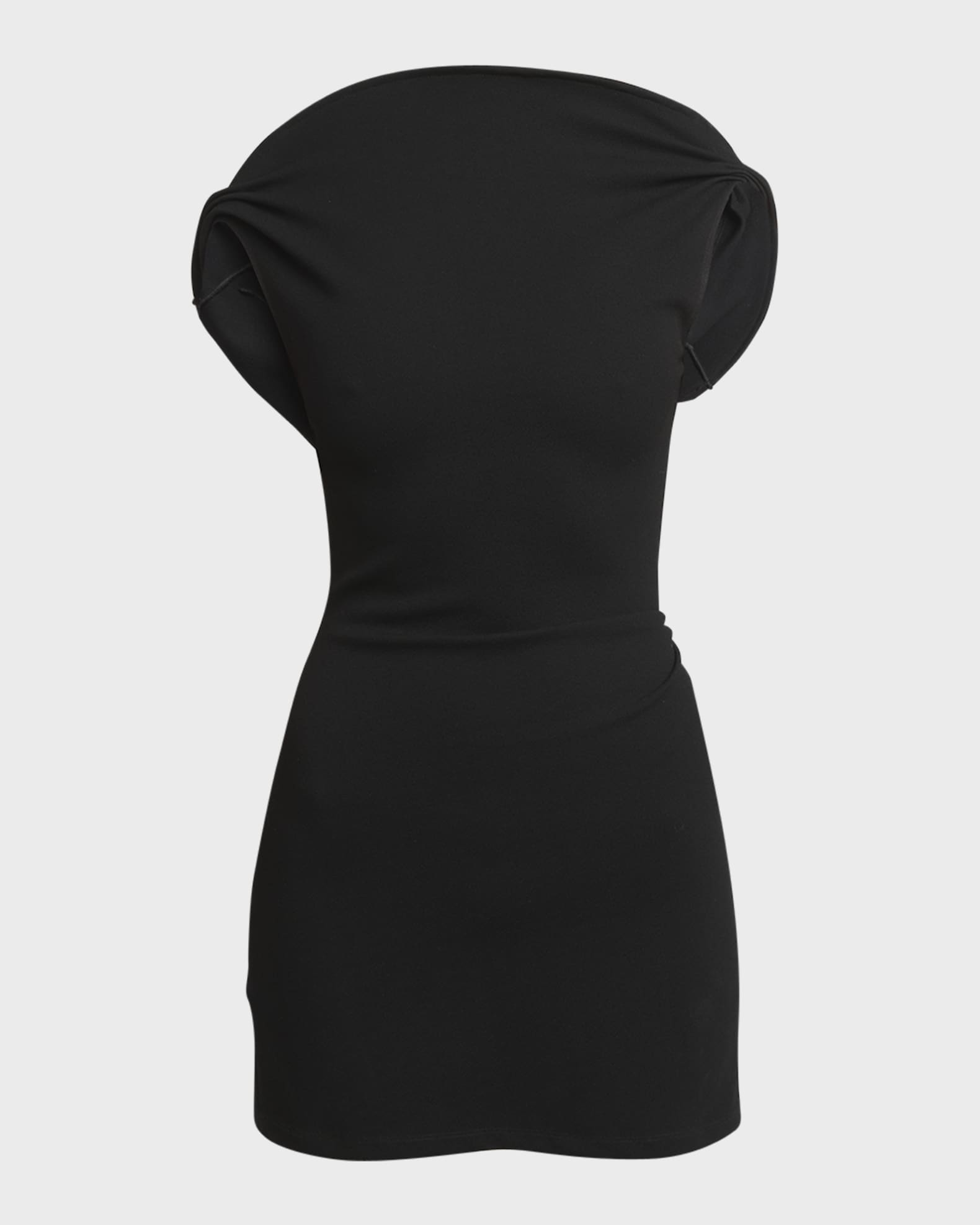 Jacquemus Bordo Structured-Neck Low-Back Mini Dress