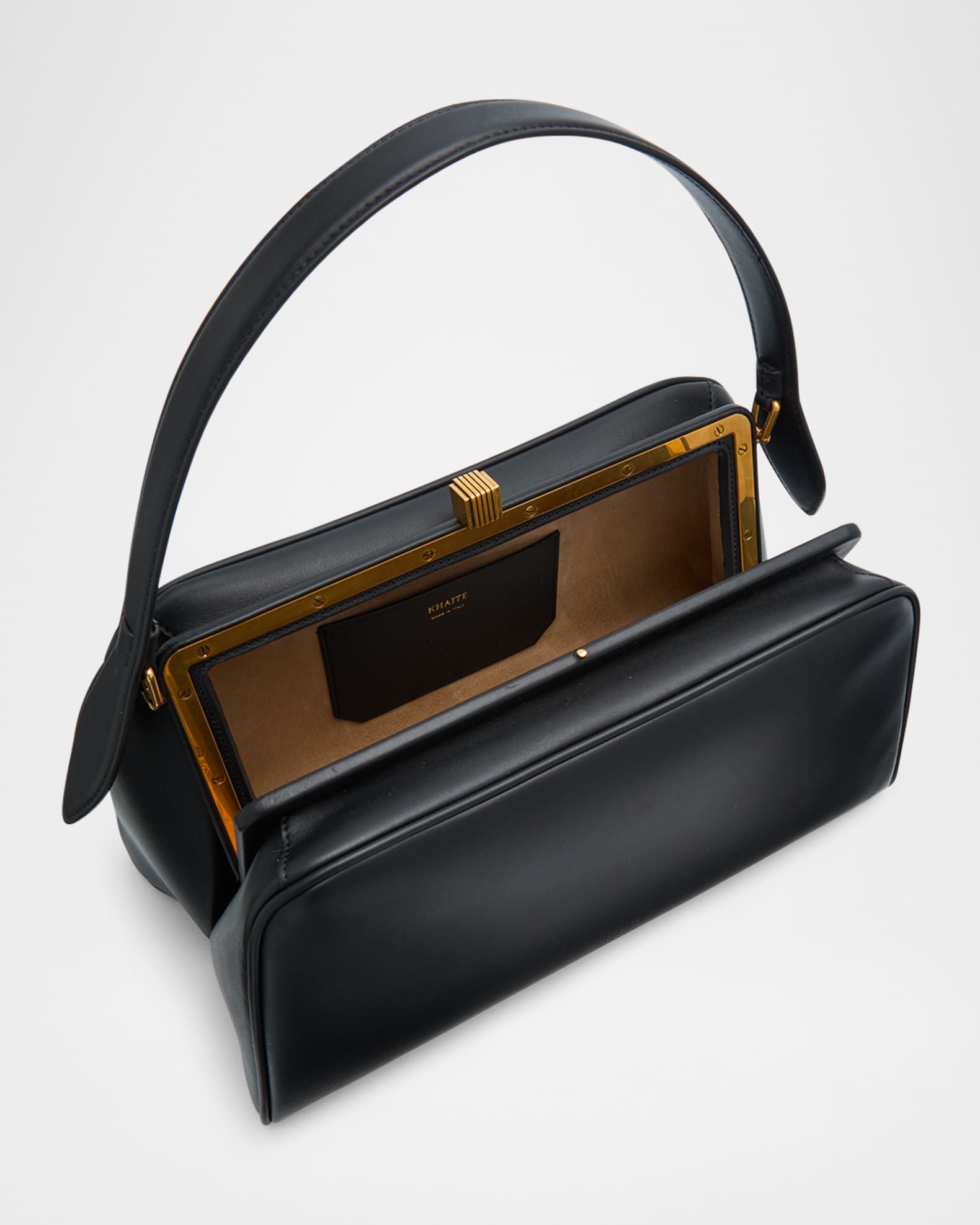 Khaite Cate Calfskin Leather Top-Handle Bag | Neiman Marcus