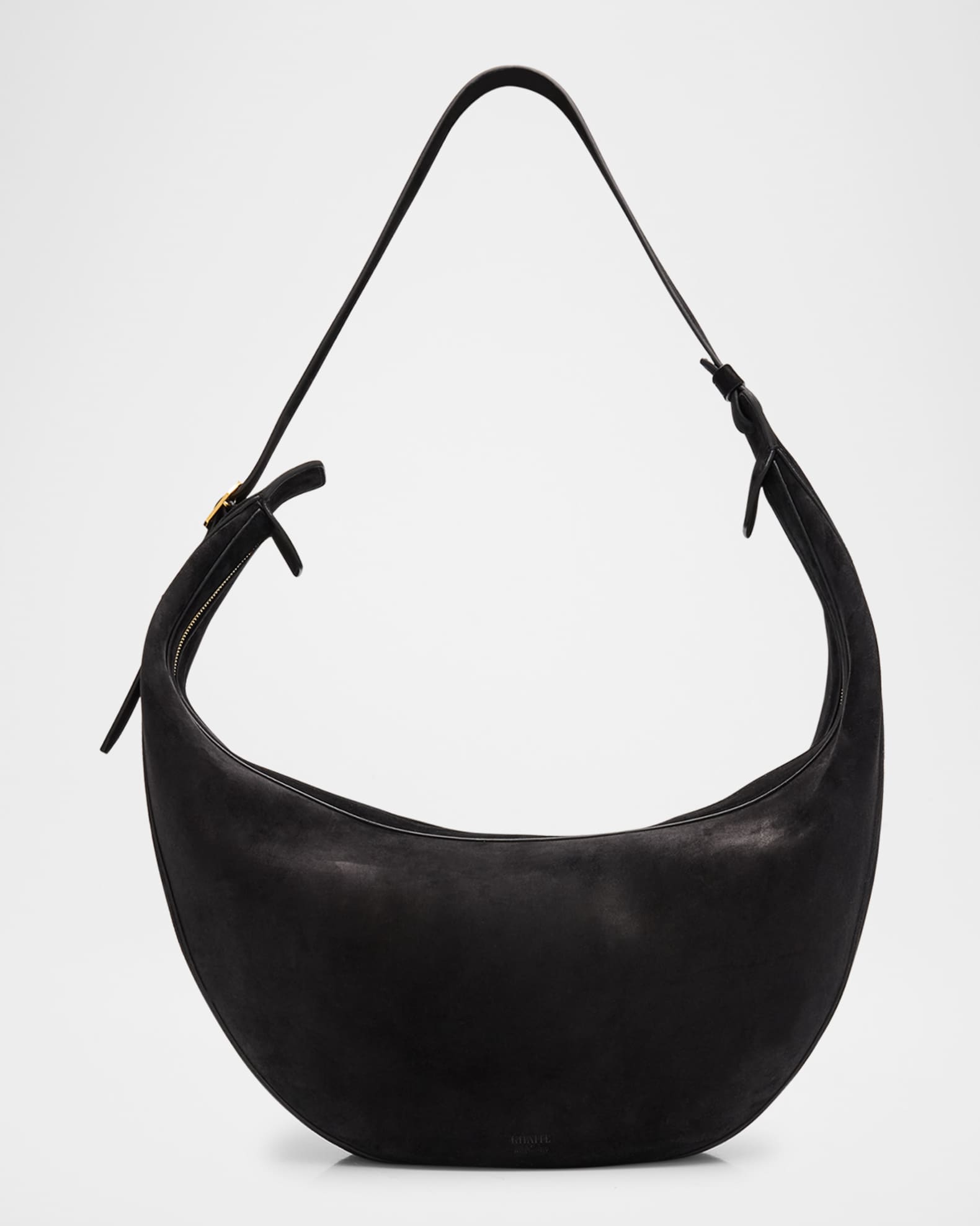 Augustina Zip Suede Hobo Bag 0