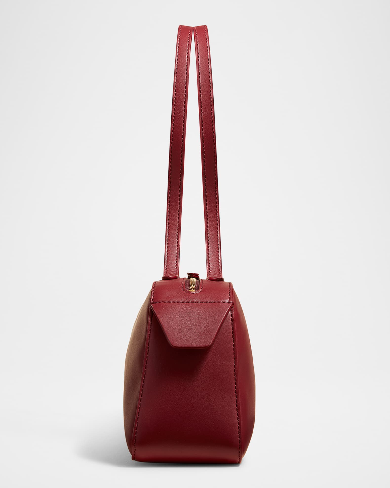 Khaite Simona Zip Leather Shoulder Bag | Neiman Marcus