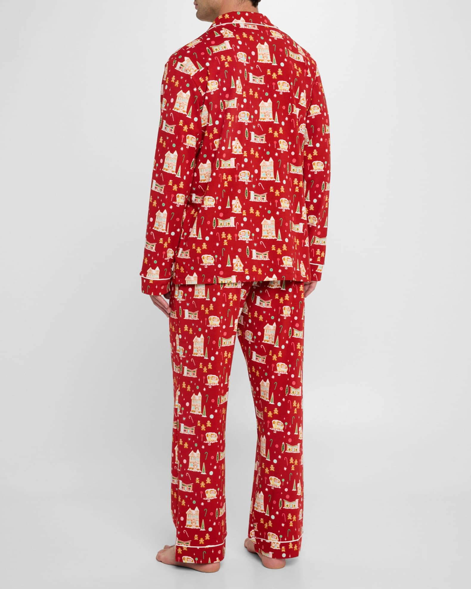 BedHead Pajamas Men s Gingerbread Long Sleeve Pajama Set Neiman Marcus