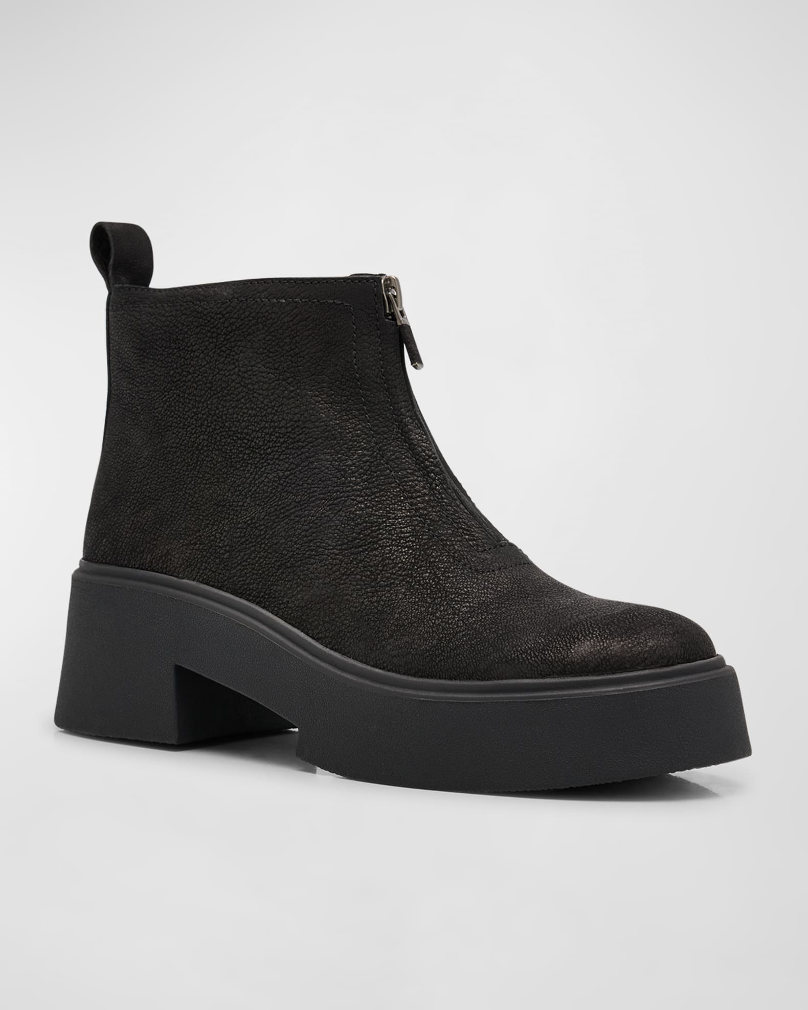 Orion Suede Zip Booties