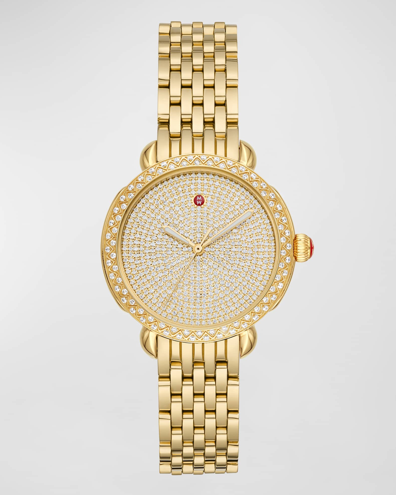 MICHELE 28mm Sidney Classic Diamond Pave Watch