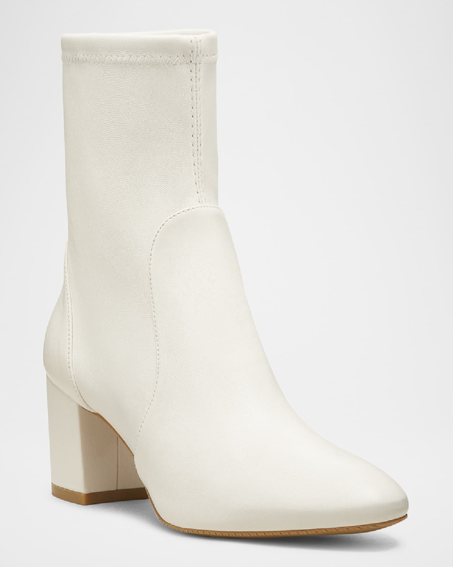 Yuliana Stretch Leather Booties 1