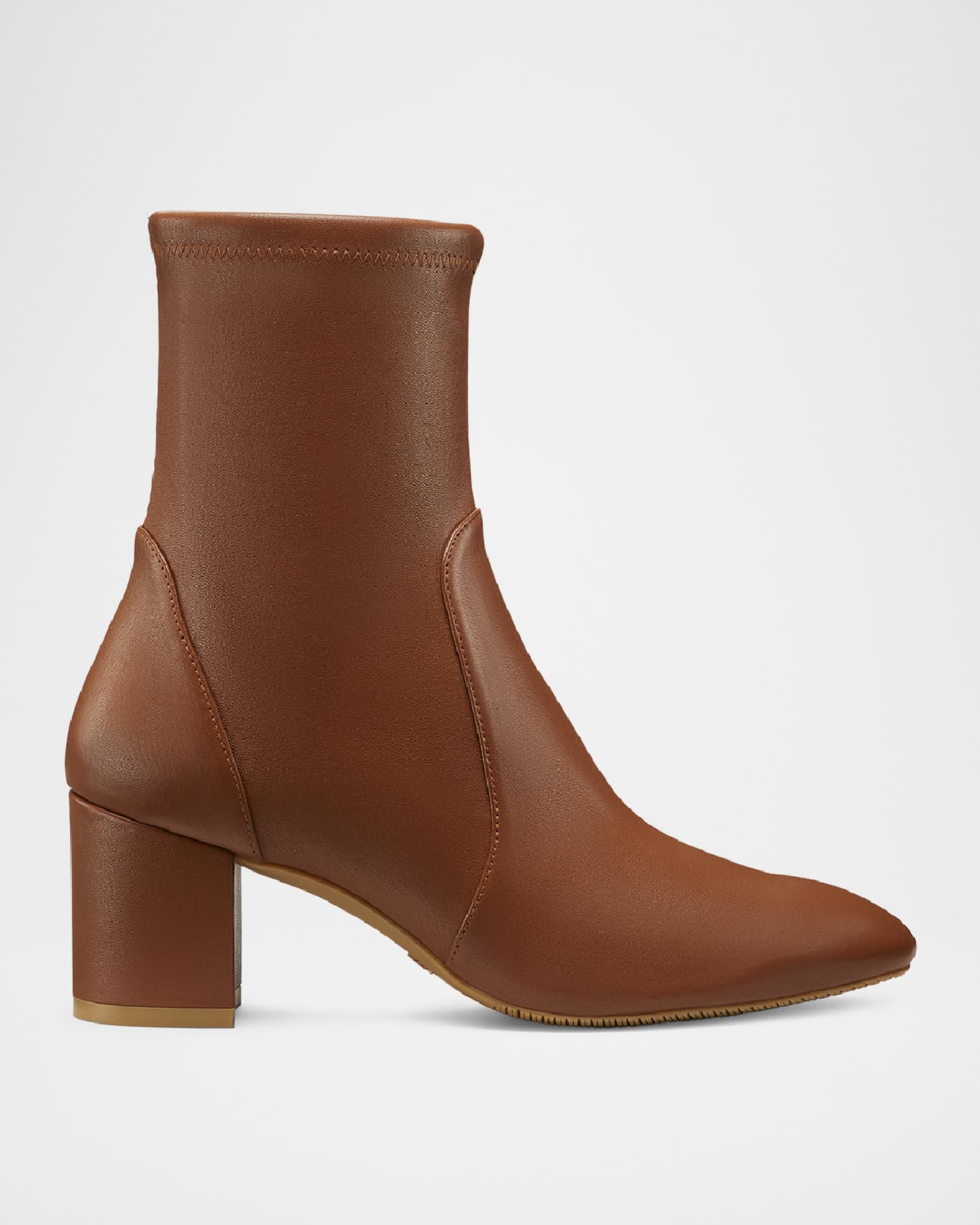 Yuliana Stretch Leather Booties 0