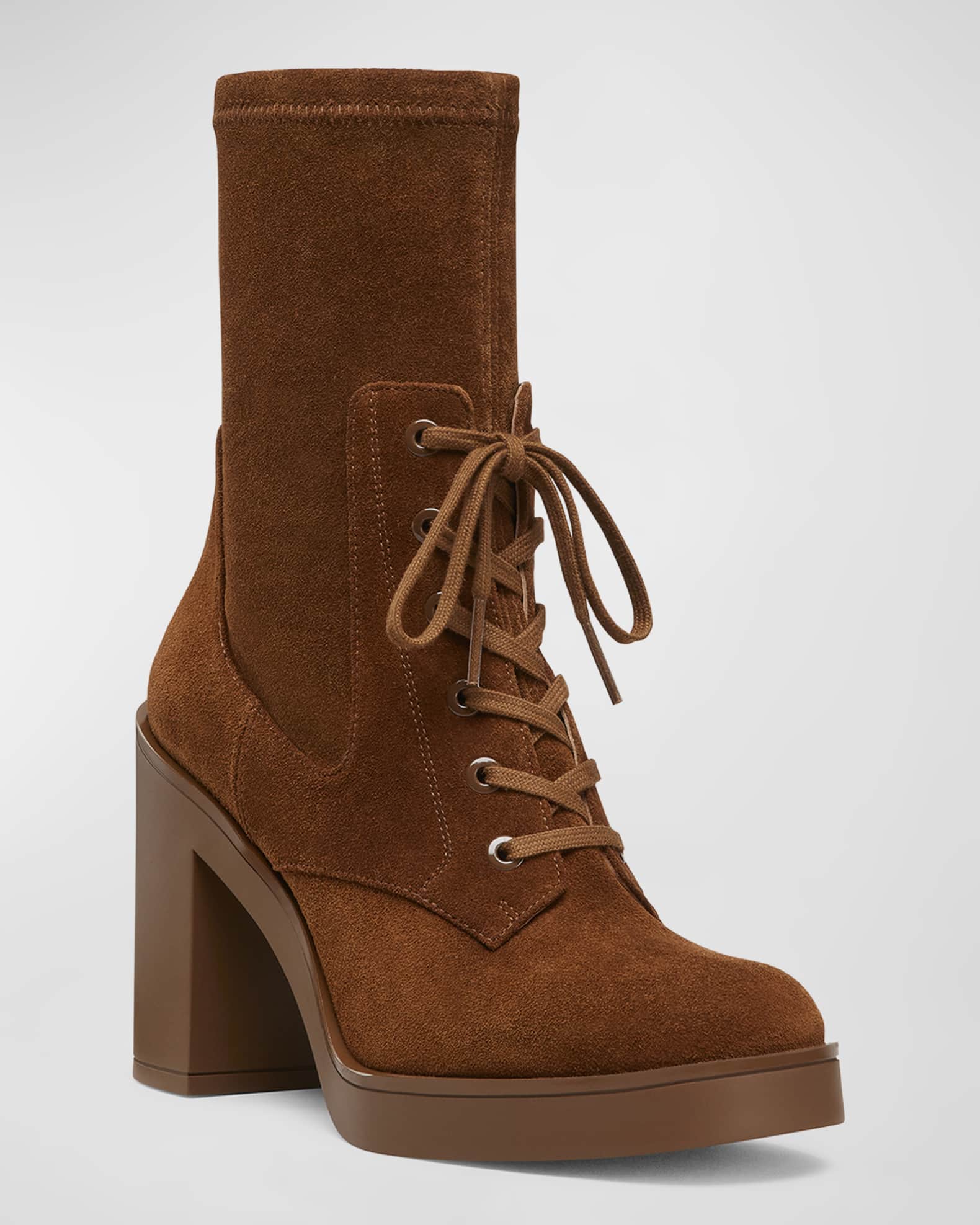Stretch suede boots on sale
