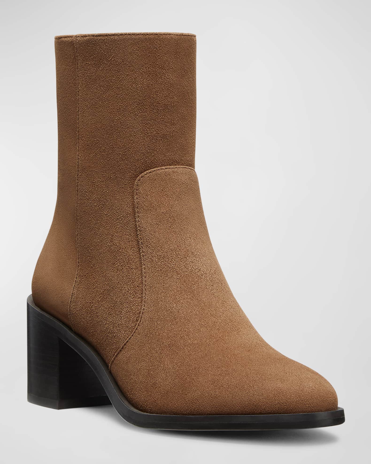 Esme Suede Zip Booties 1