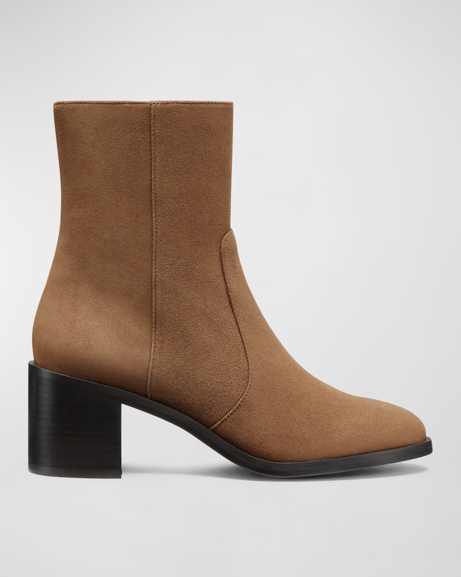 Esme Suede Zip Booties 0