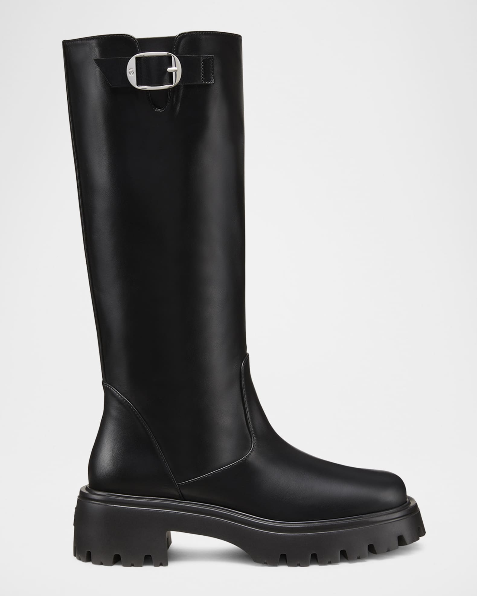 Emerson Leather Buckle Biker Boots 0