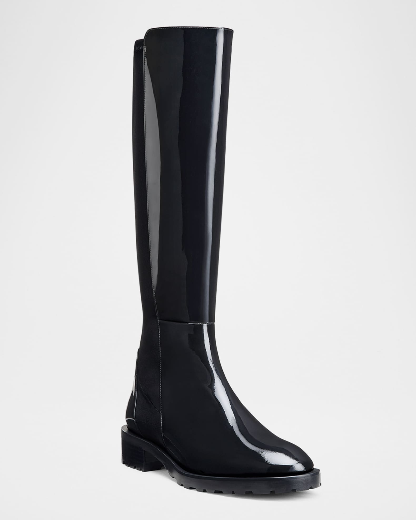 5050 Patent Stretch Knee Boots 1