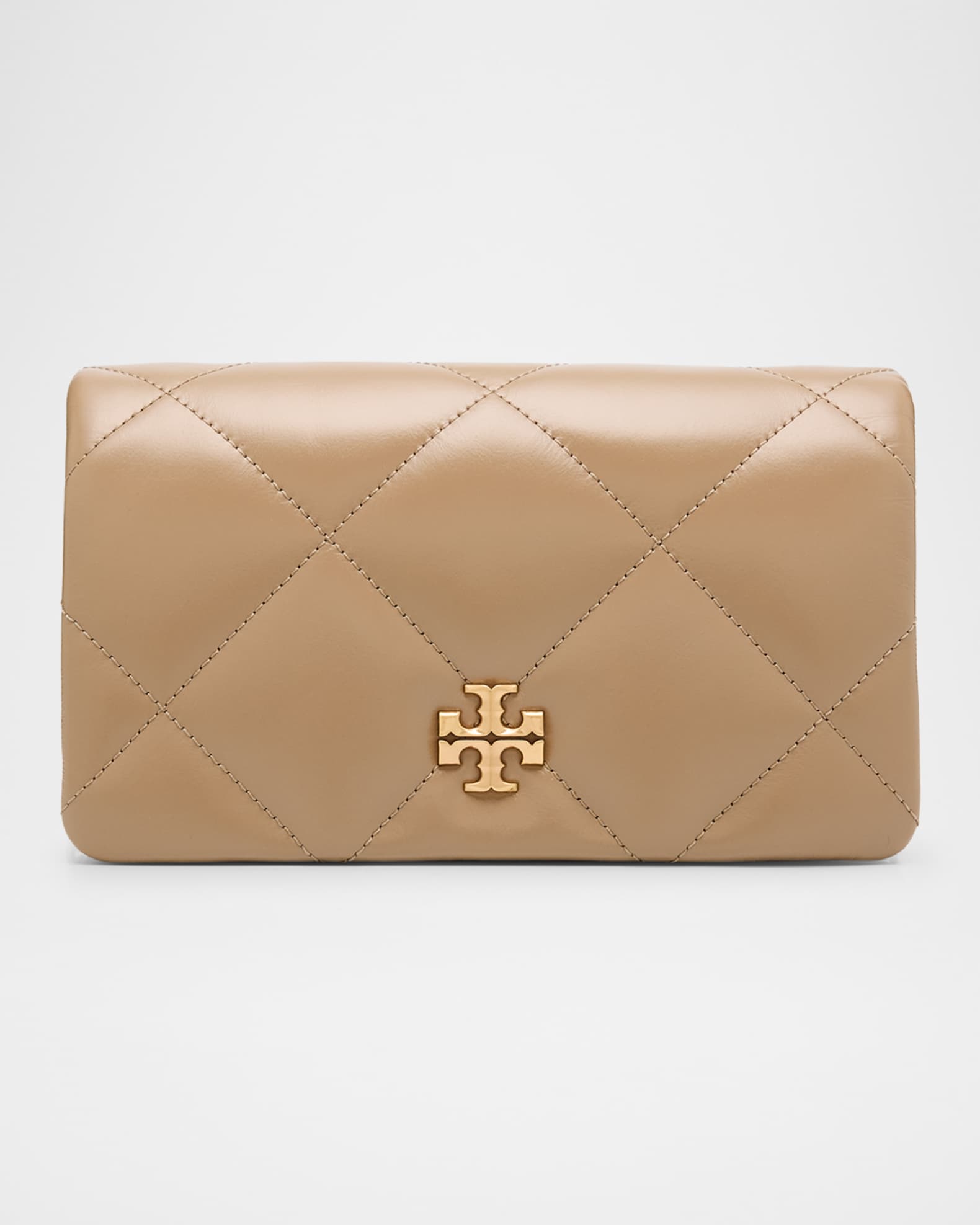 Kira Diamond Quilted Leather Wallet on Chain 0