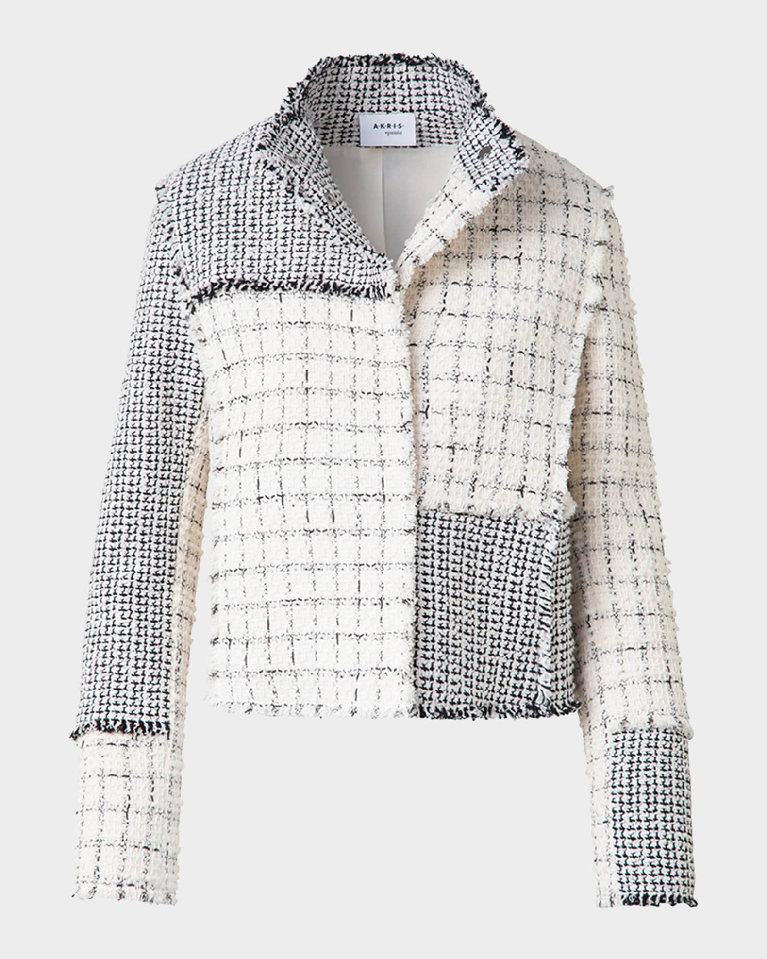 Patchwork Check Tweed Jacket 0